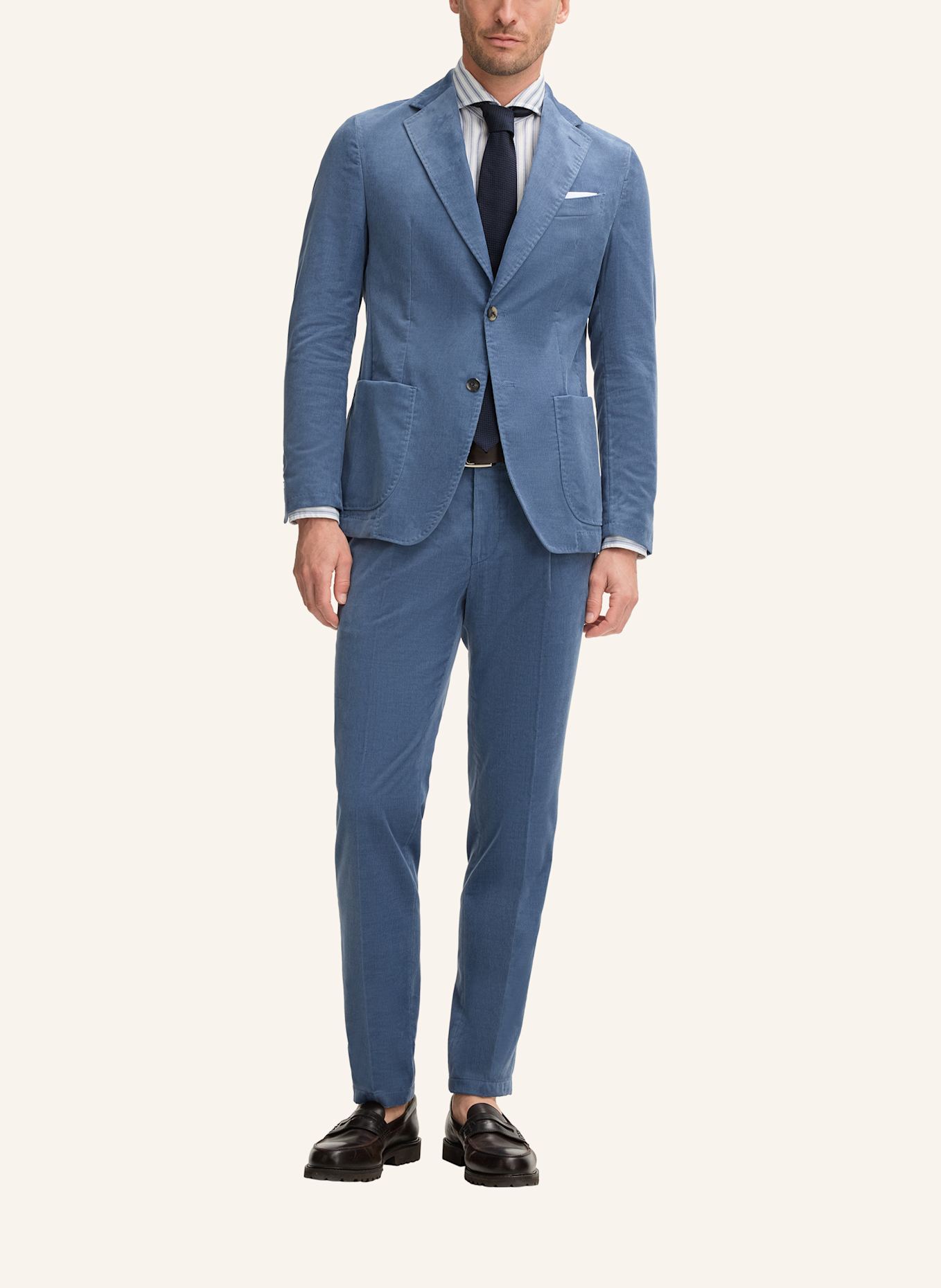 windsor. Anzugsakko GIO Shaped Fit aus Cord: BLAU