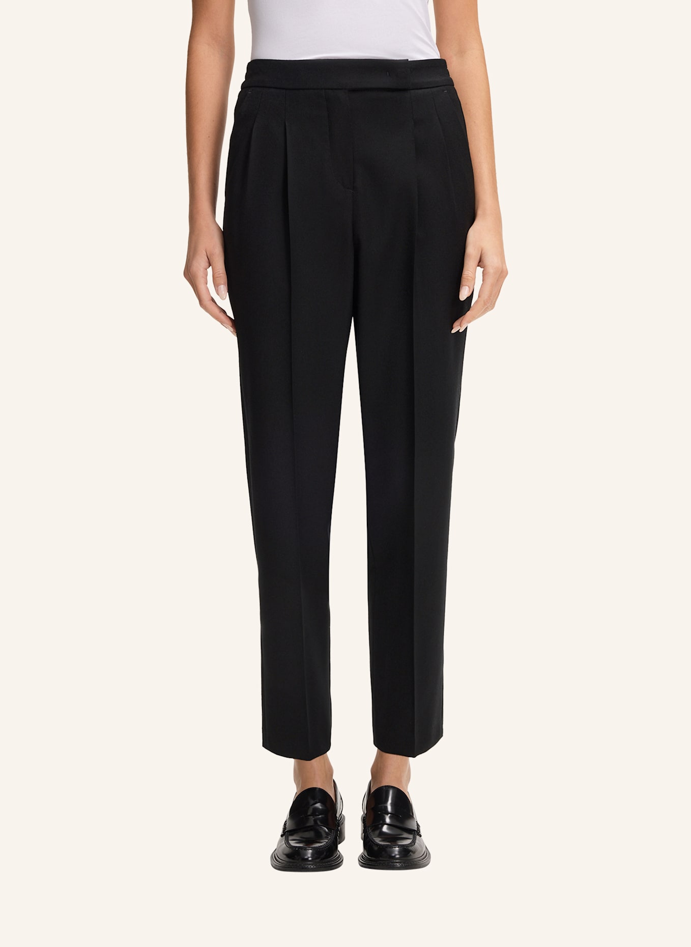 windsor. Bundfaltenhose: SCHWARZ