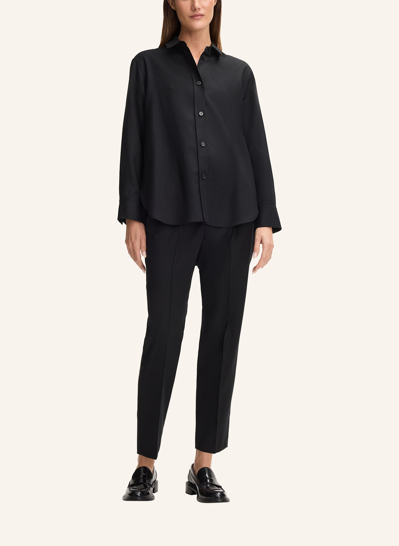 windsor. Bundfaltenhose: SCHWARZ
