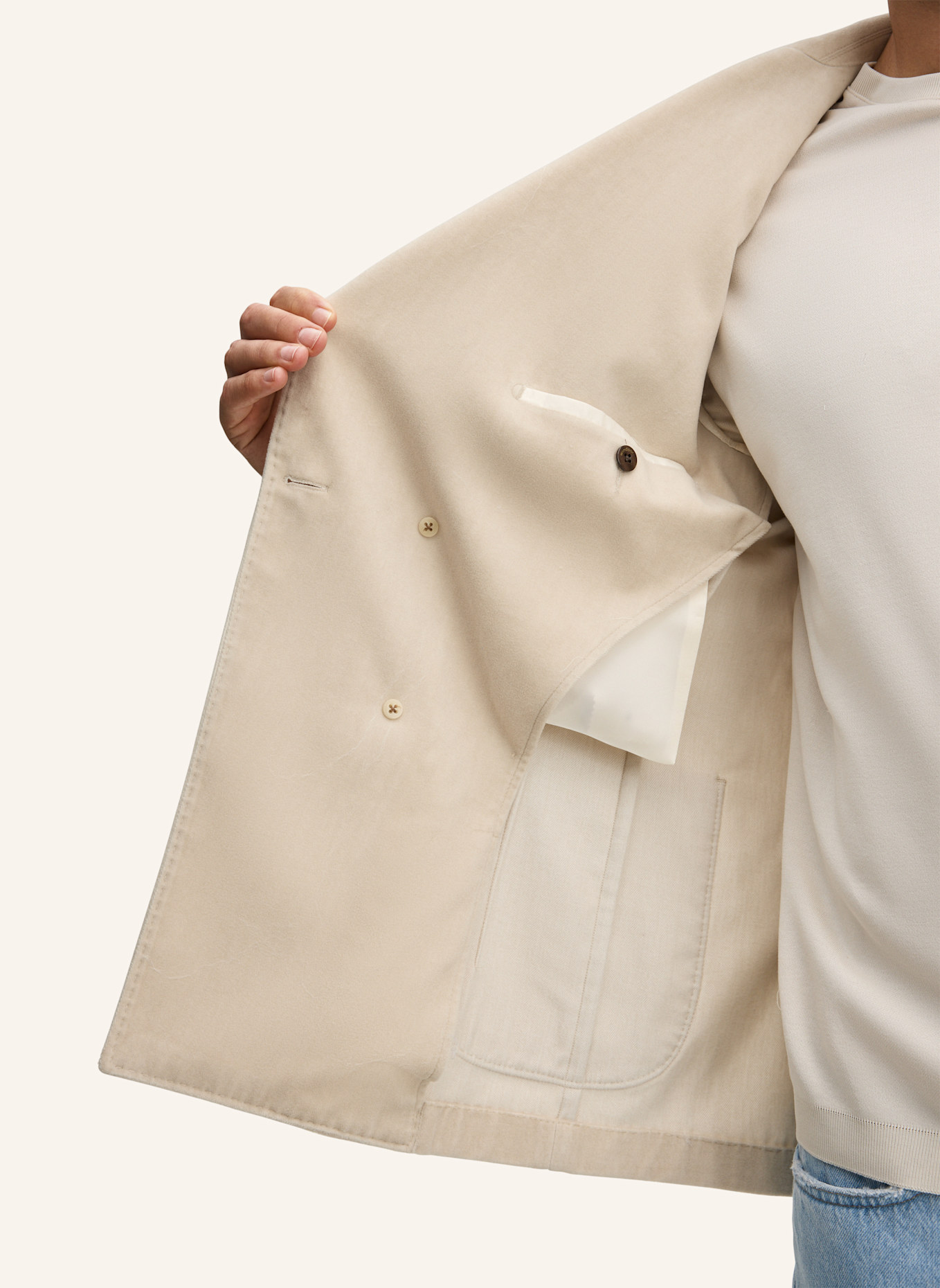 windsor. Sakko Shaped Fit: BEIGE