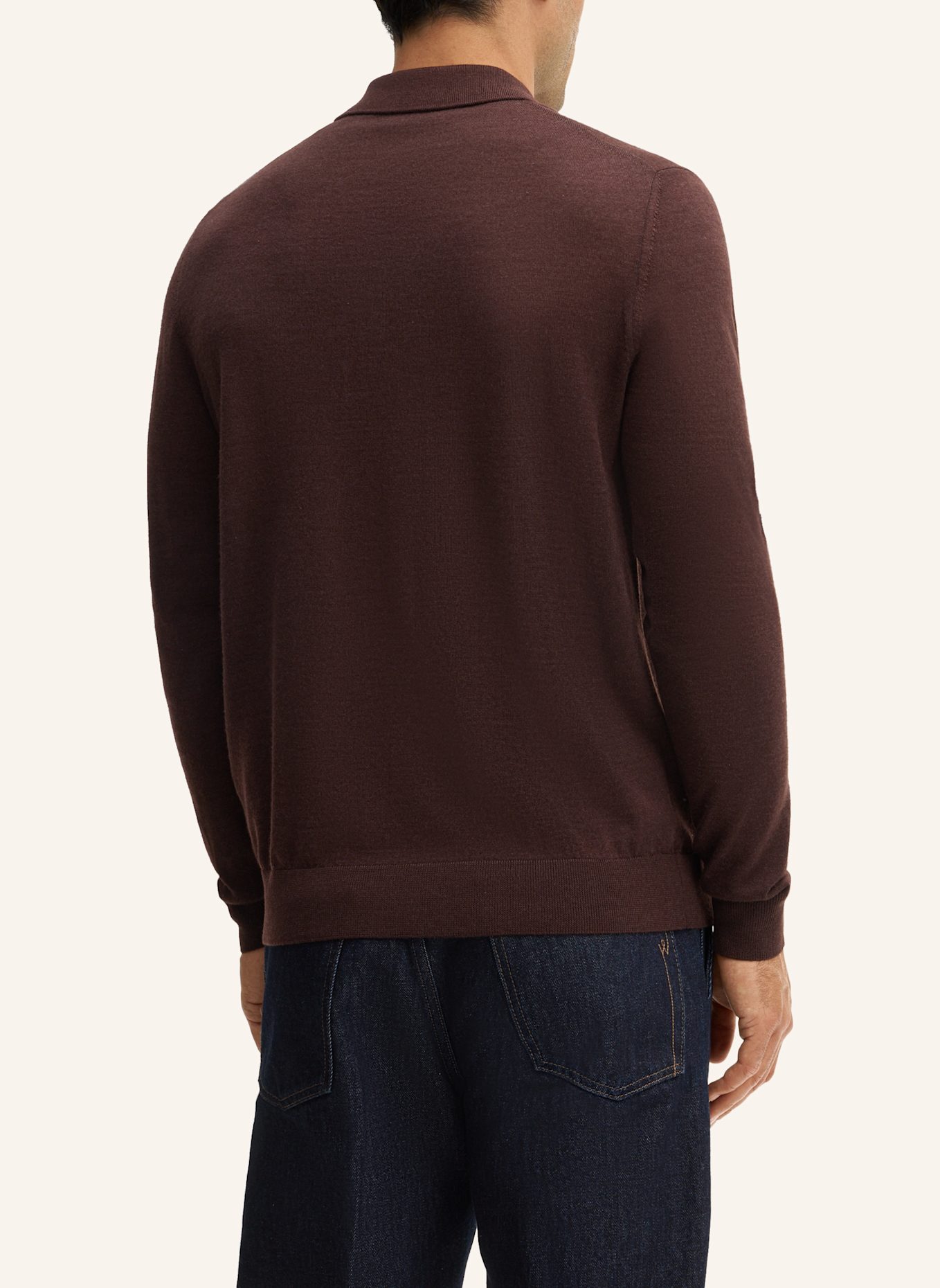 windsor. Strick-Poloshirt NANDO: ROT