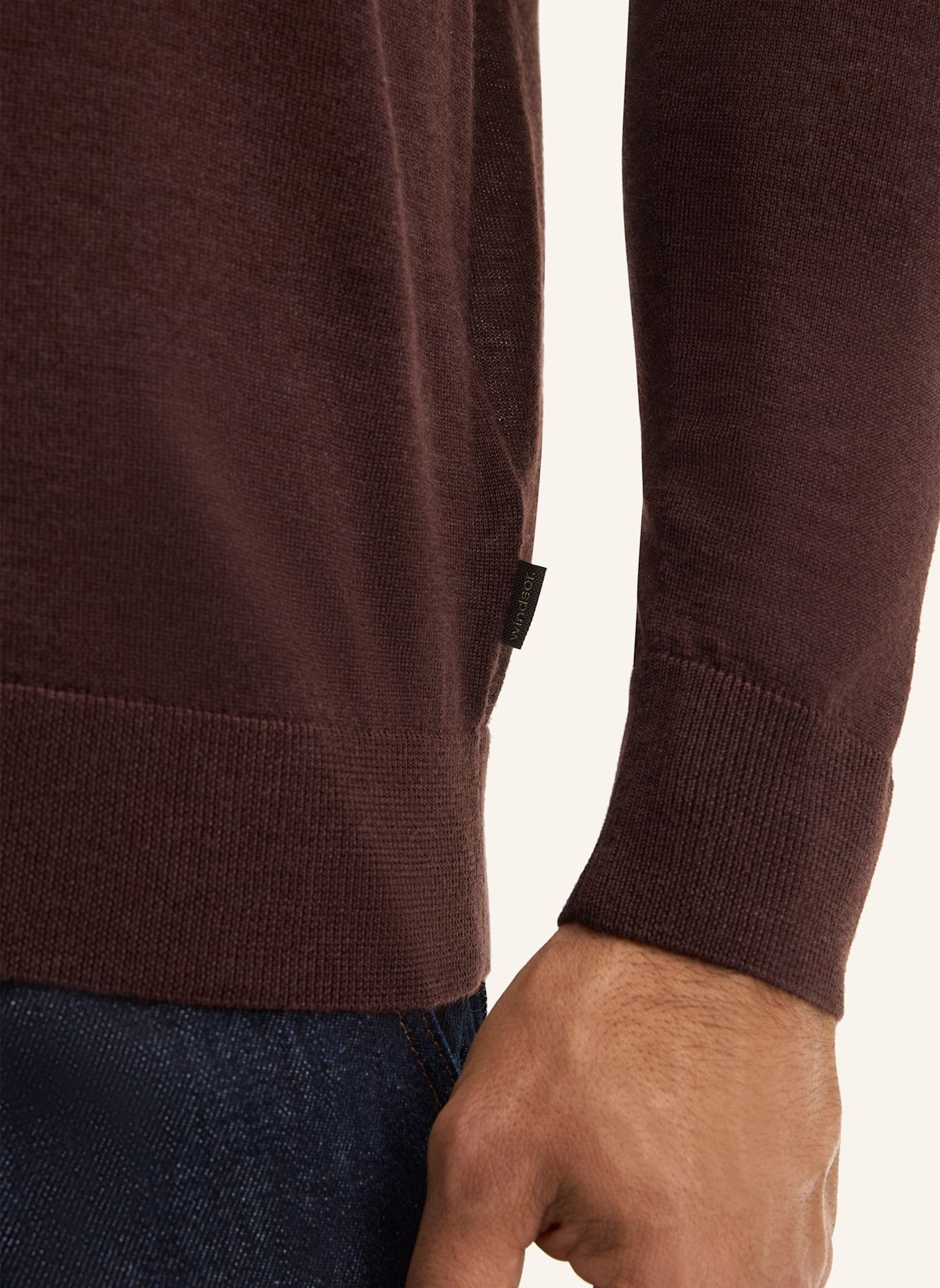 windsor. Strick-Poloshirt NANDO: ROT
