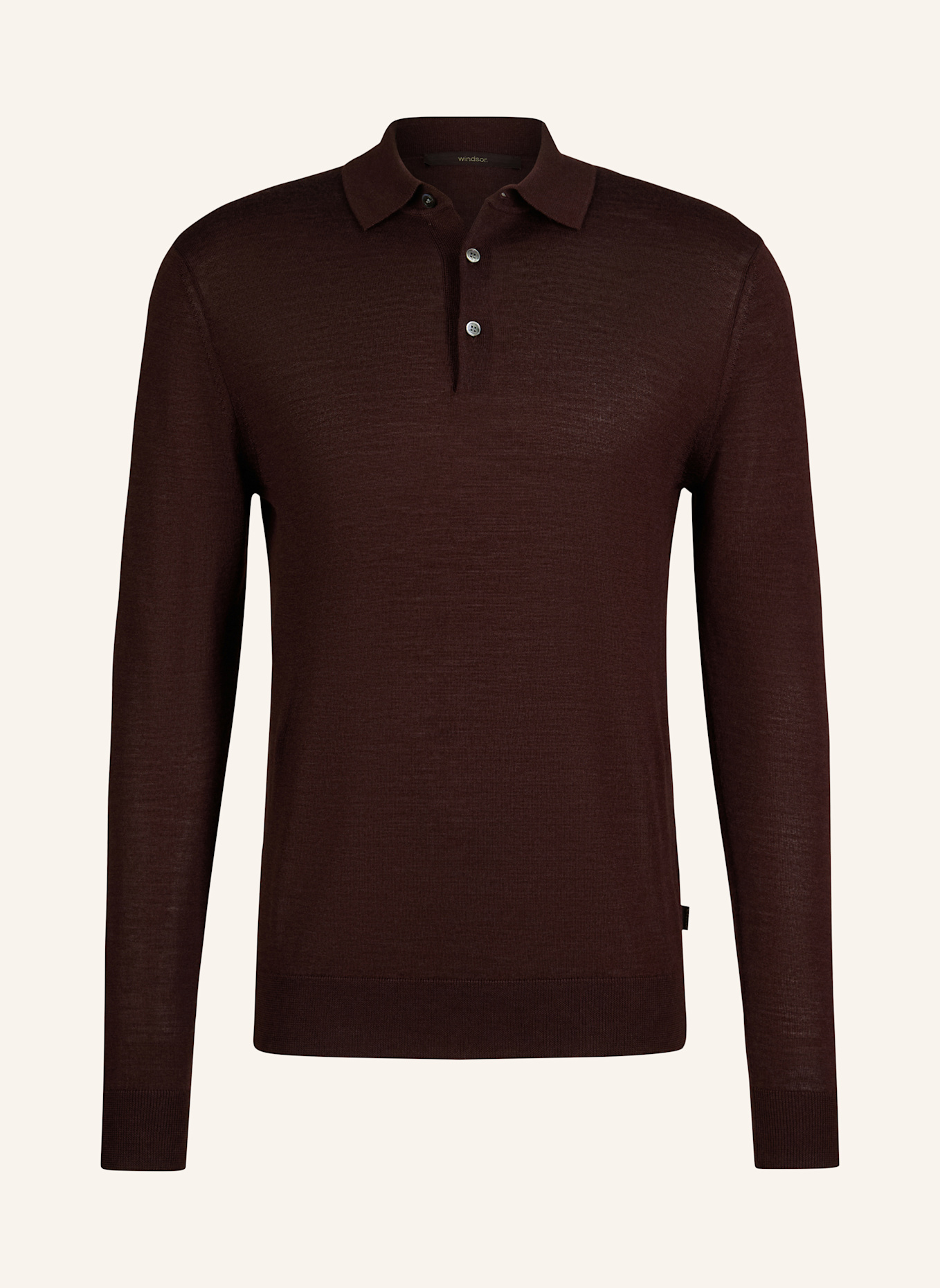 windsor. Strick-Poloshirt NANDO: ROT