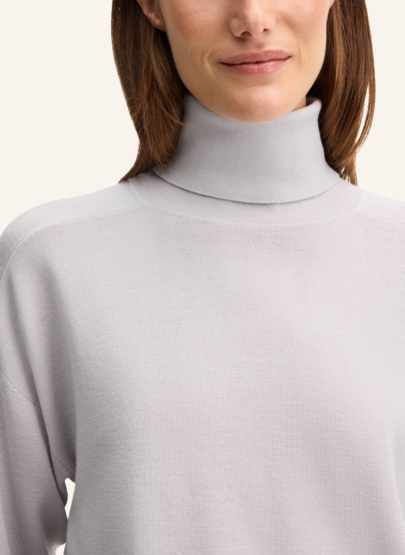 windsor. Rollkragenpullover aus Merinowolle: GRAU
