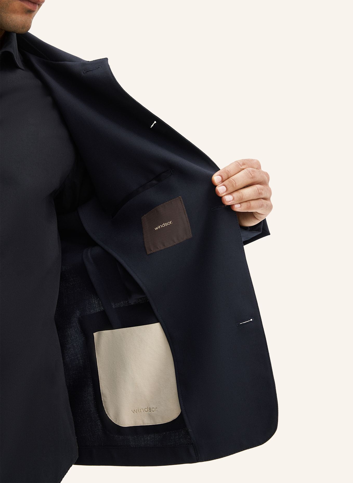 windsor. Overshirt: DUNKELBLAU