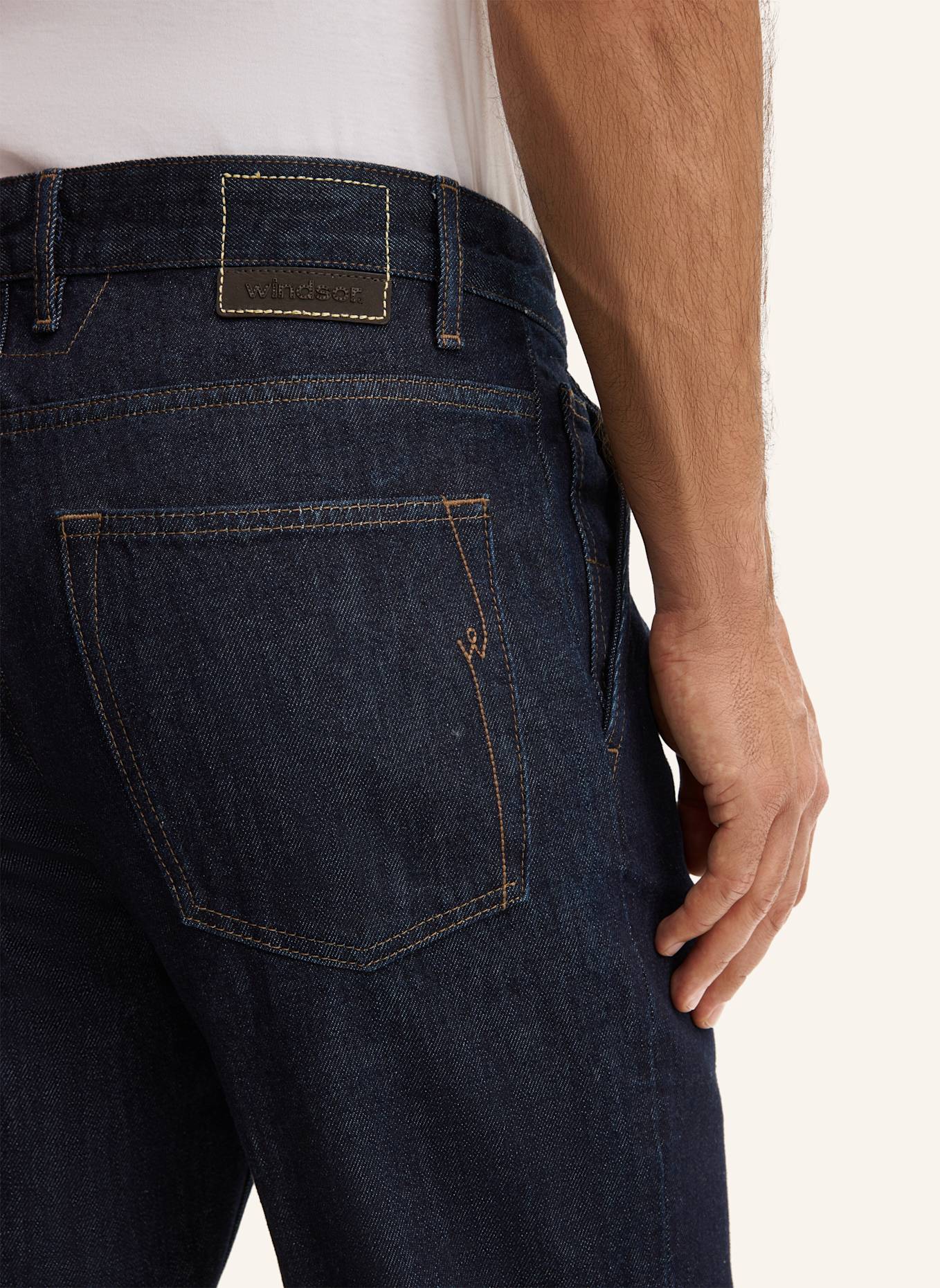 windsor. Jeans Regular Fit: DUNKELBLAU