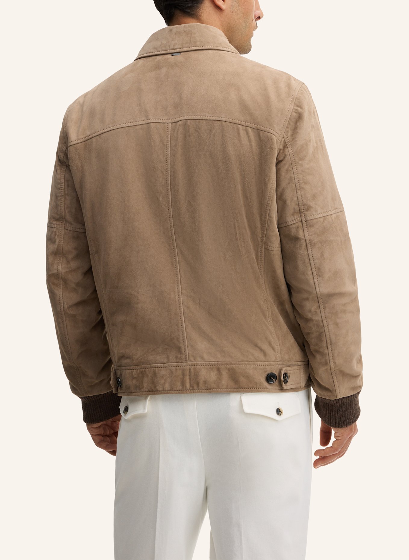 windsor. Lederjacke: GRAU
