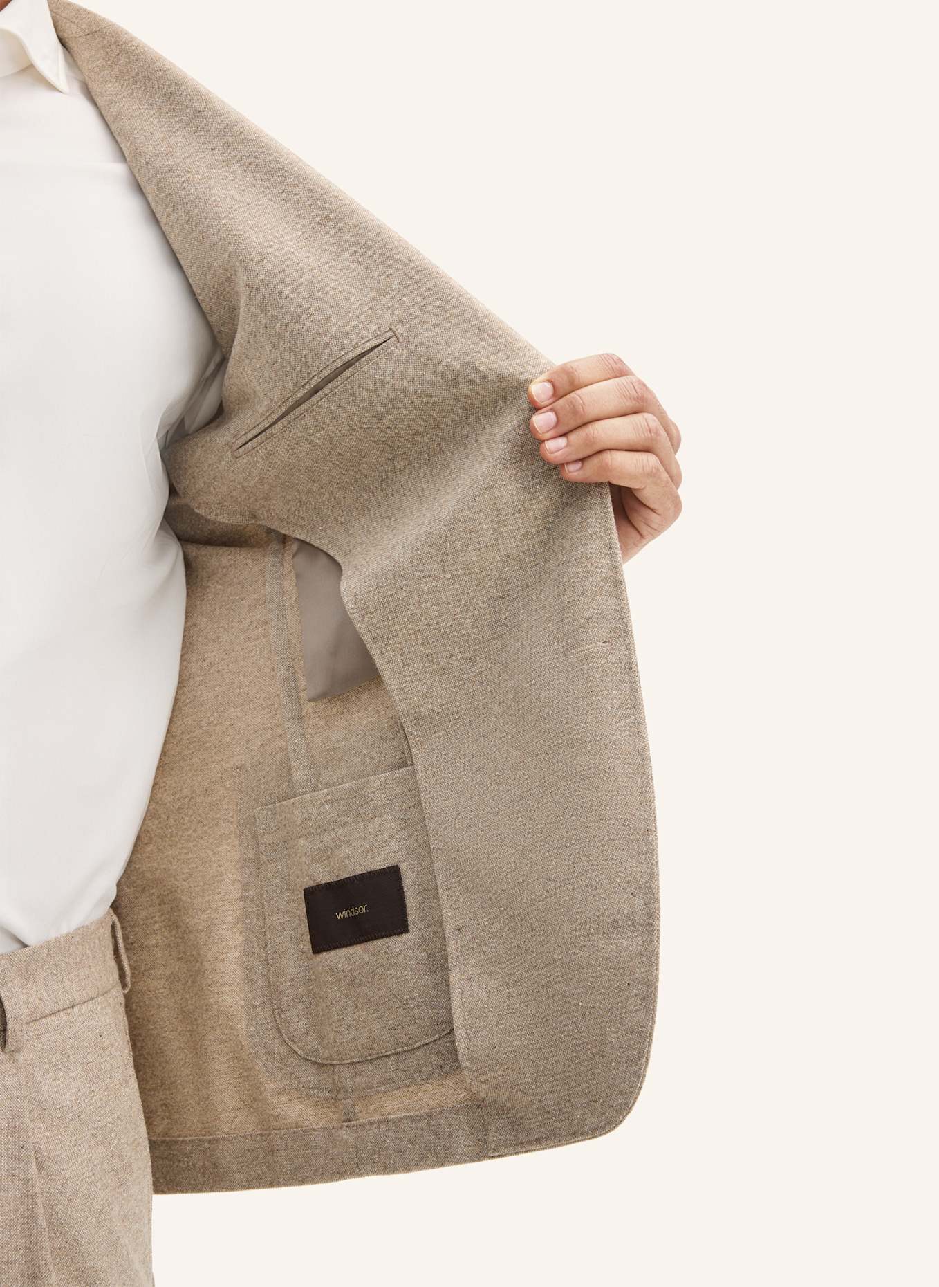 windsor. Sakko GIRO Extra Slim Fit: BEIGE
