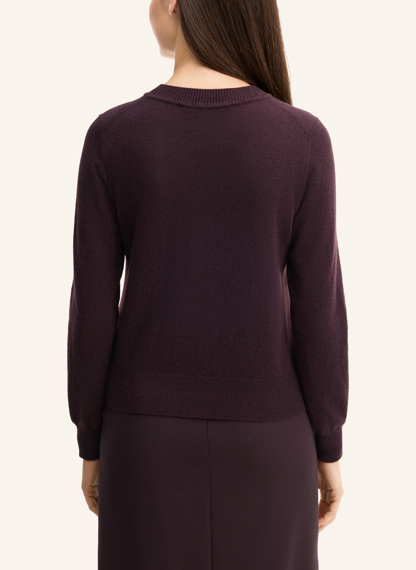 windsor. Cashmere-Pullover: DUNKELROT