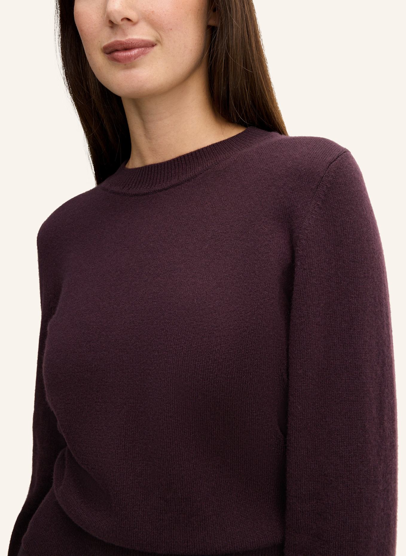 windsor. Cashmere-Pullover: DUNKELROT