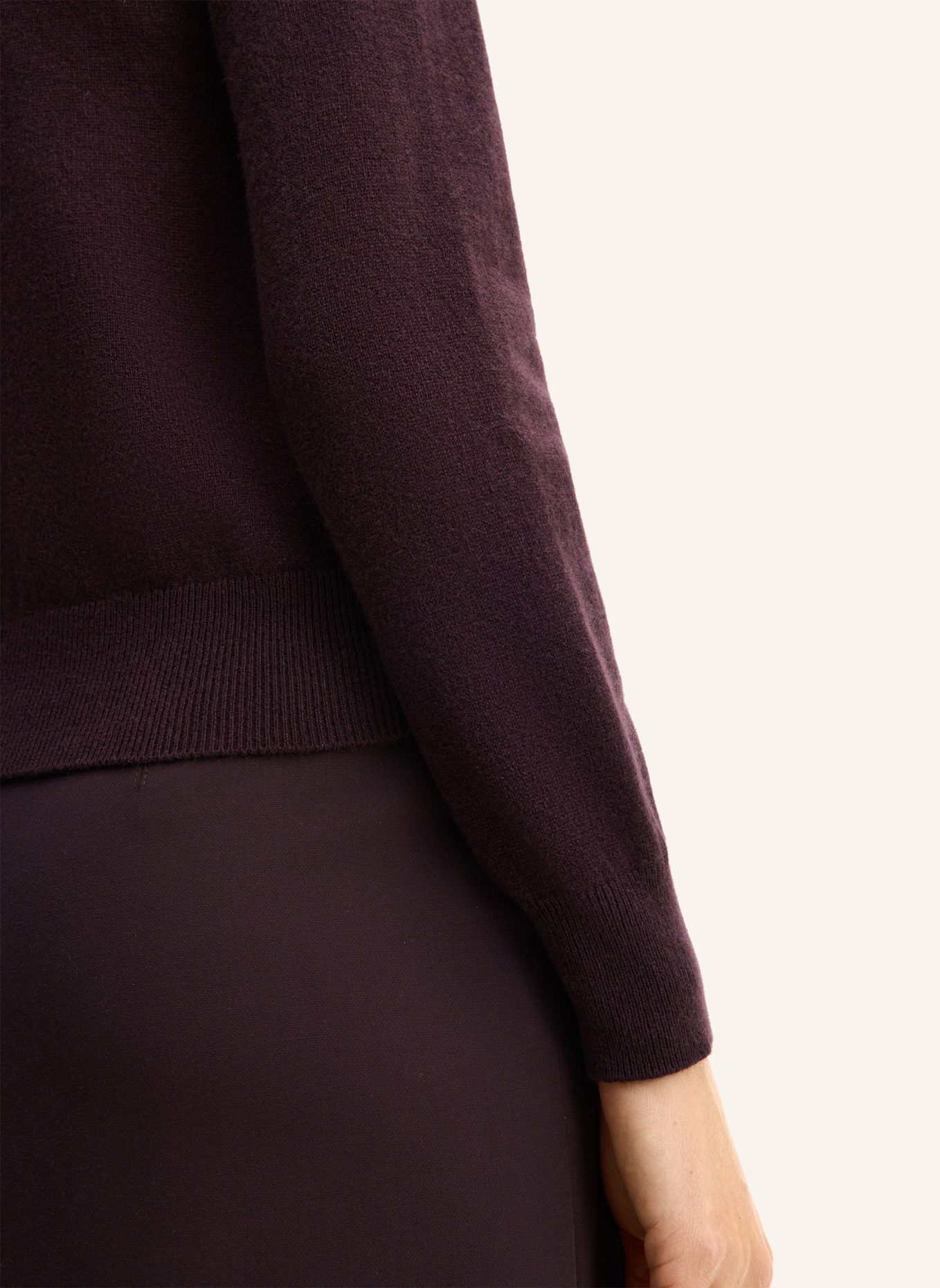 windsor. Cashmere-Pullover: DUNKELROT