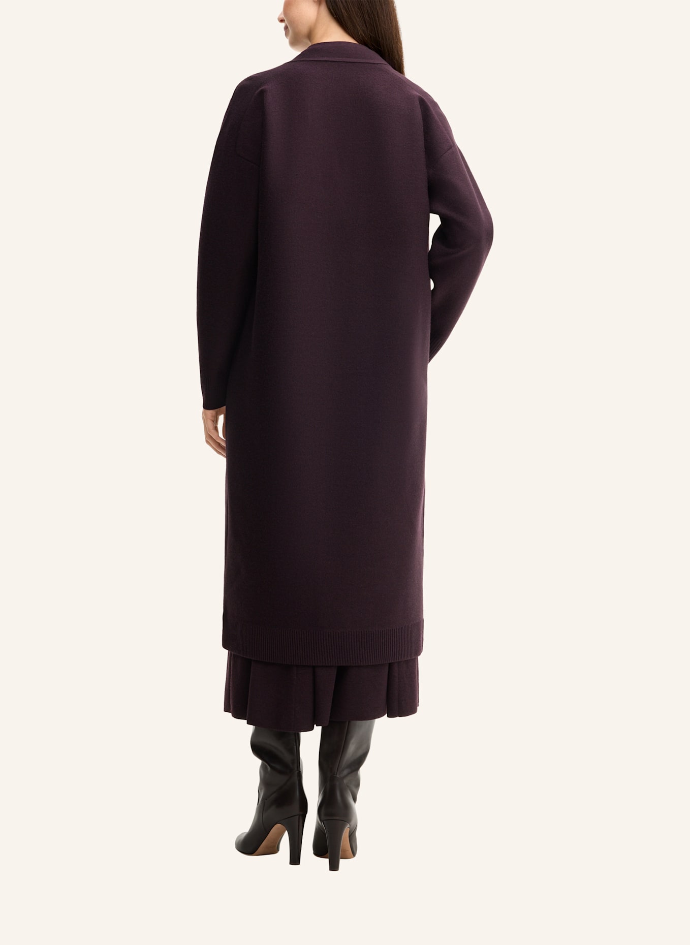 windsor. Cardigan: DUNKELROT