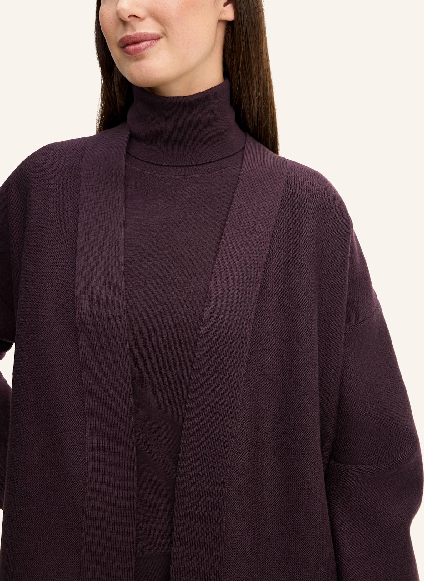 windsor. Cardigan: DUNKELROT