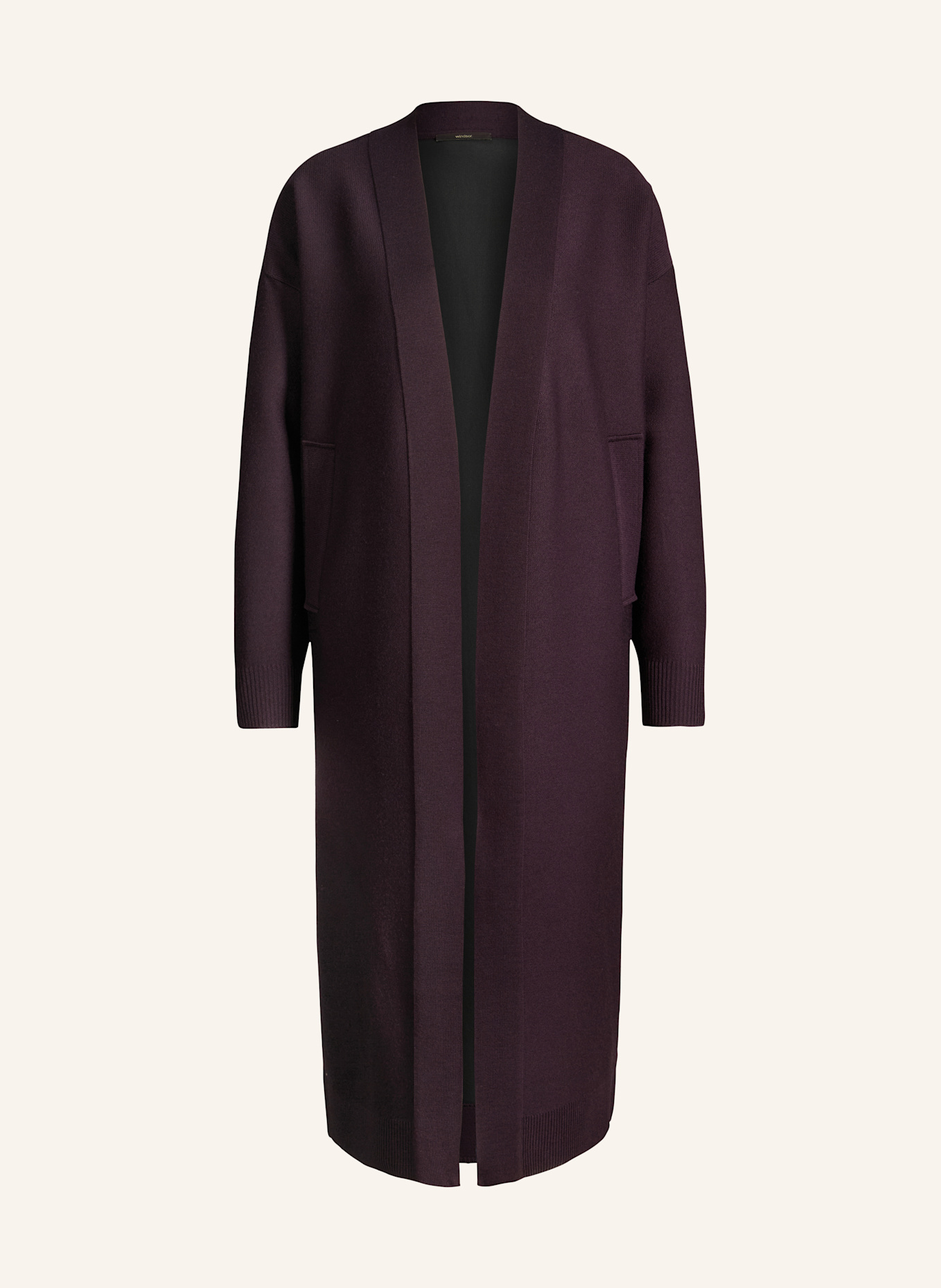 windsor. Cardigan: DUNKELROT