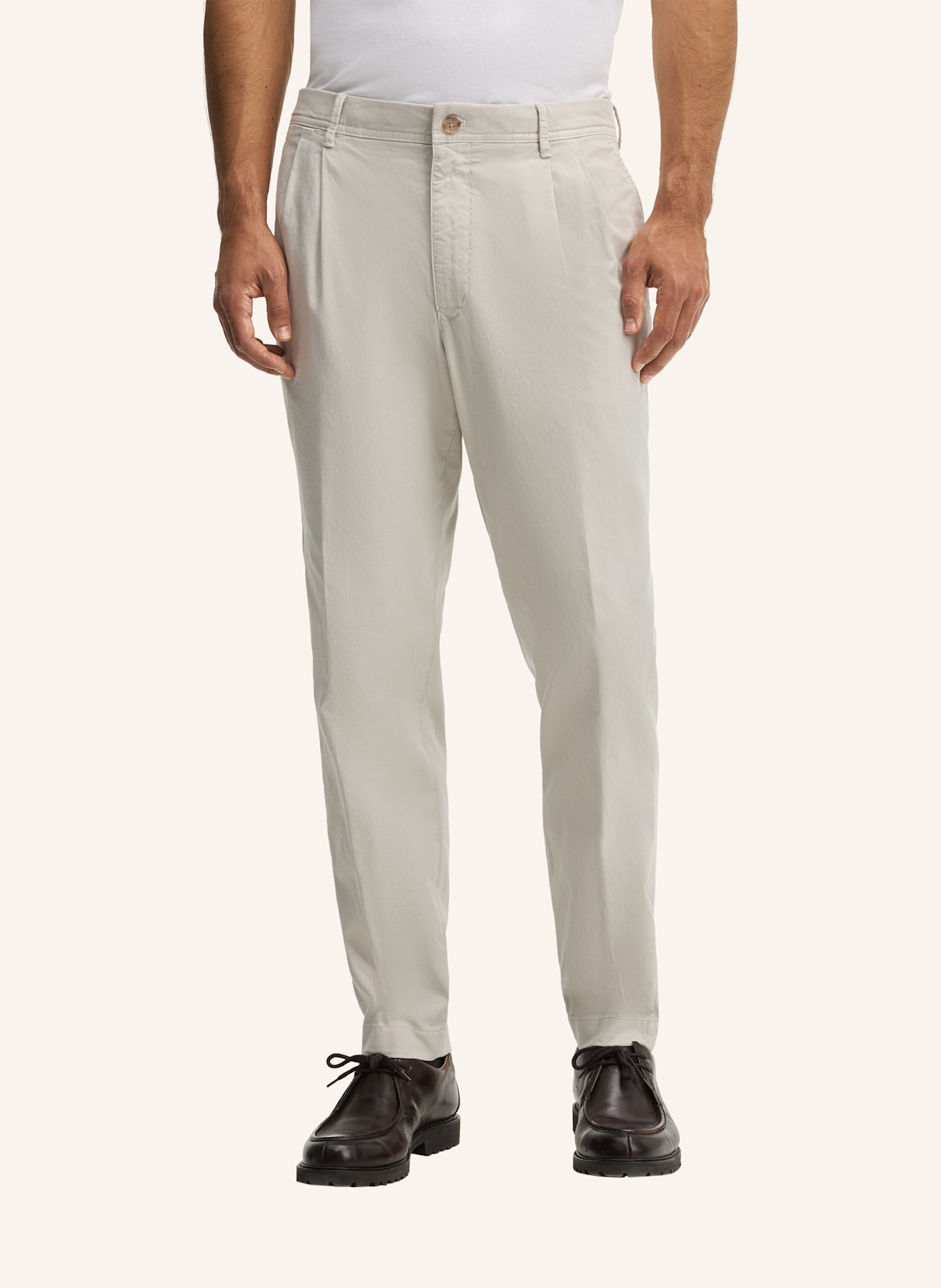 windsor. Bundfaltenhose Regular Fit: GRAU