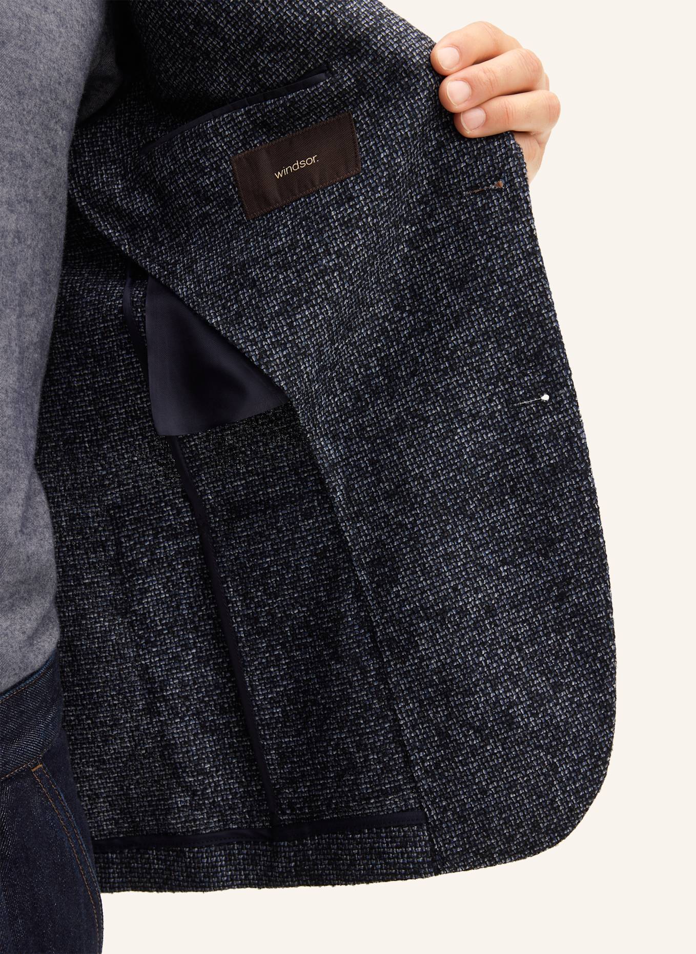 windsor. Sakko Shaped Fit: BLAU