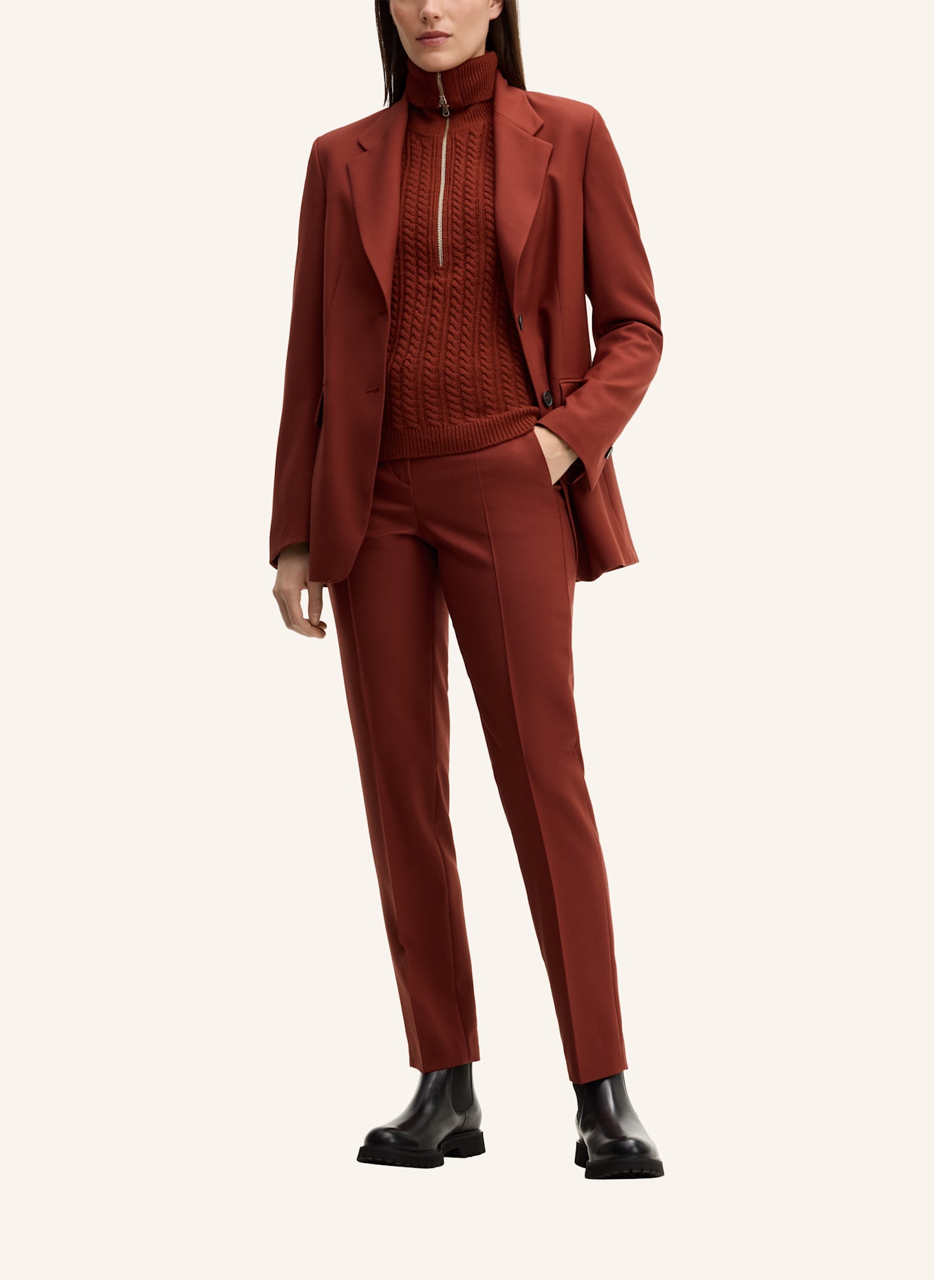 windsor. Blazer: DUNKELROT