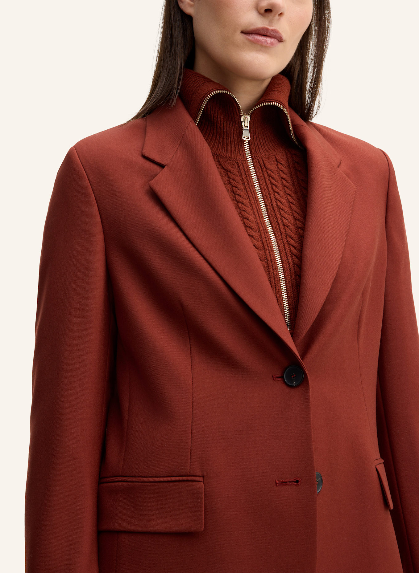 windsor. Blazer: DUNKELROT