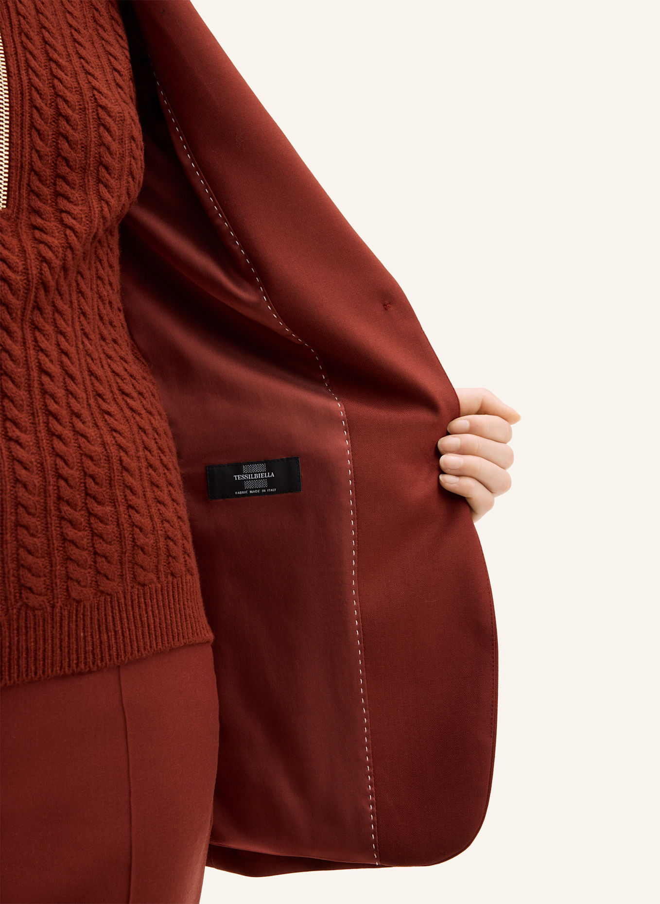 windsor. Blazer: DUNKELROT
