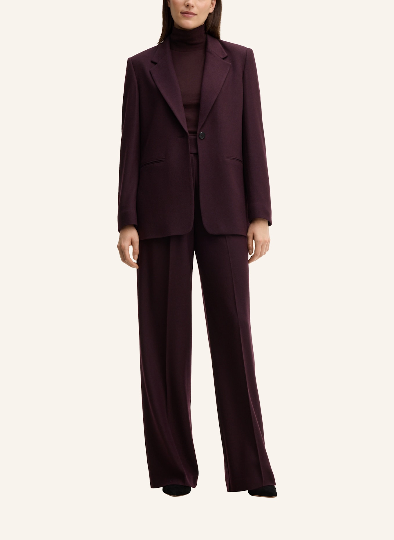 windsor. Marlenehose aus Jersey: DUNKELROT