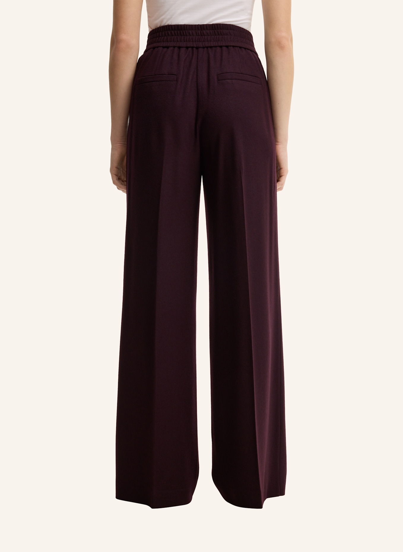 windsor. Marlenehose aus Jersey: DUNKELROT