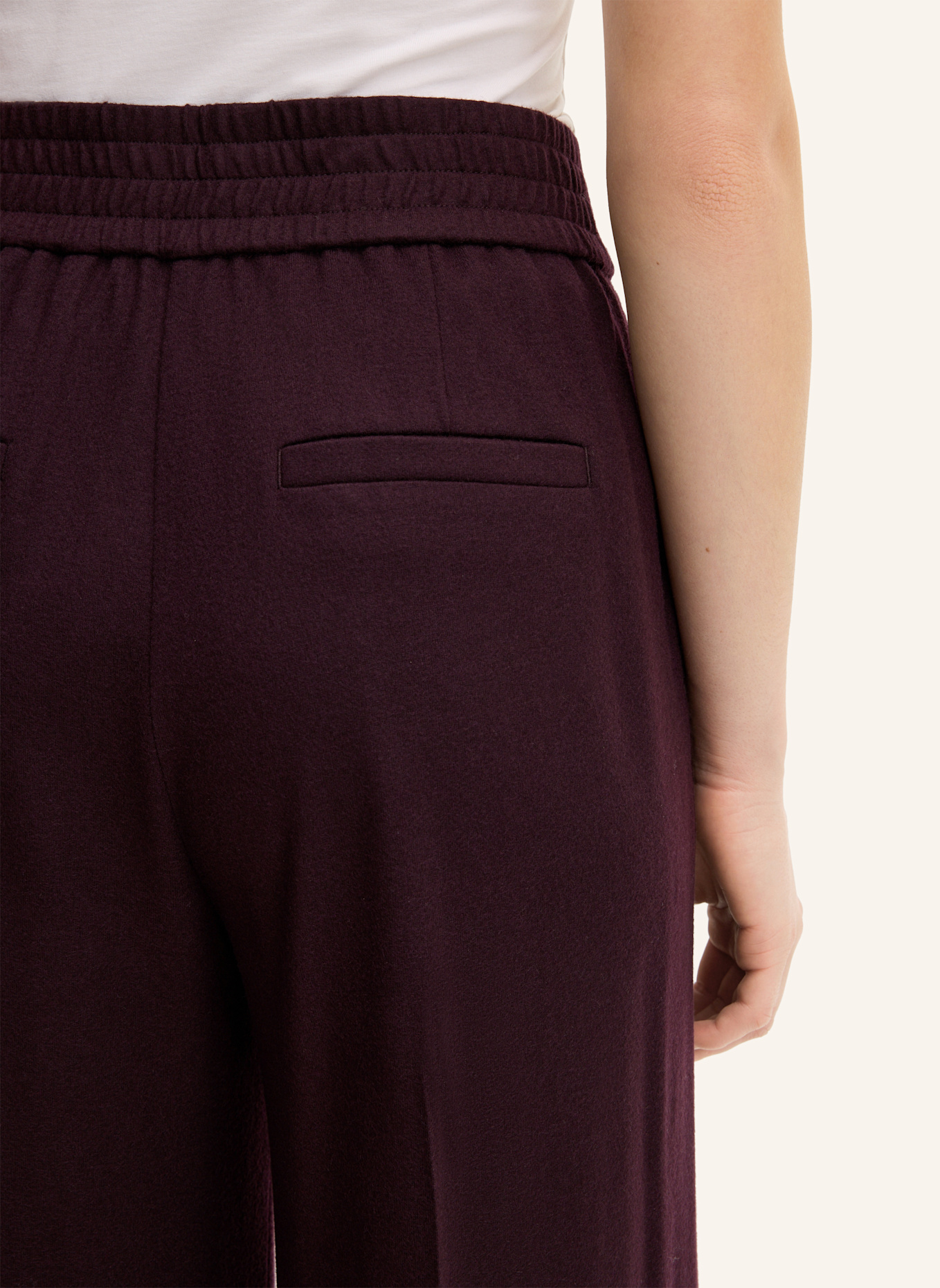 windsor. Marlenehose aus Jersey: DUNKELROT