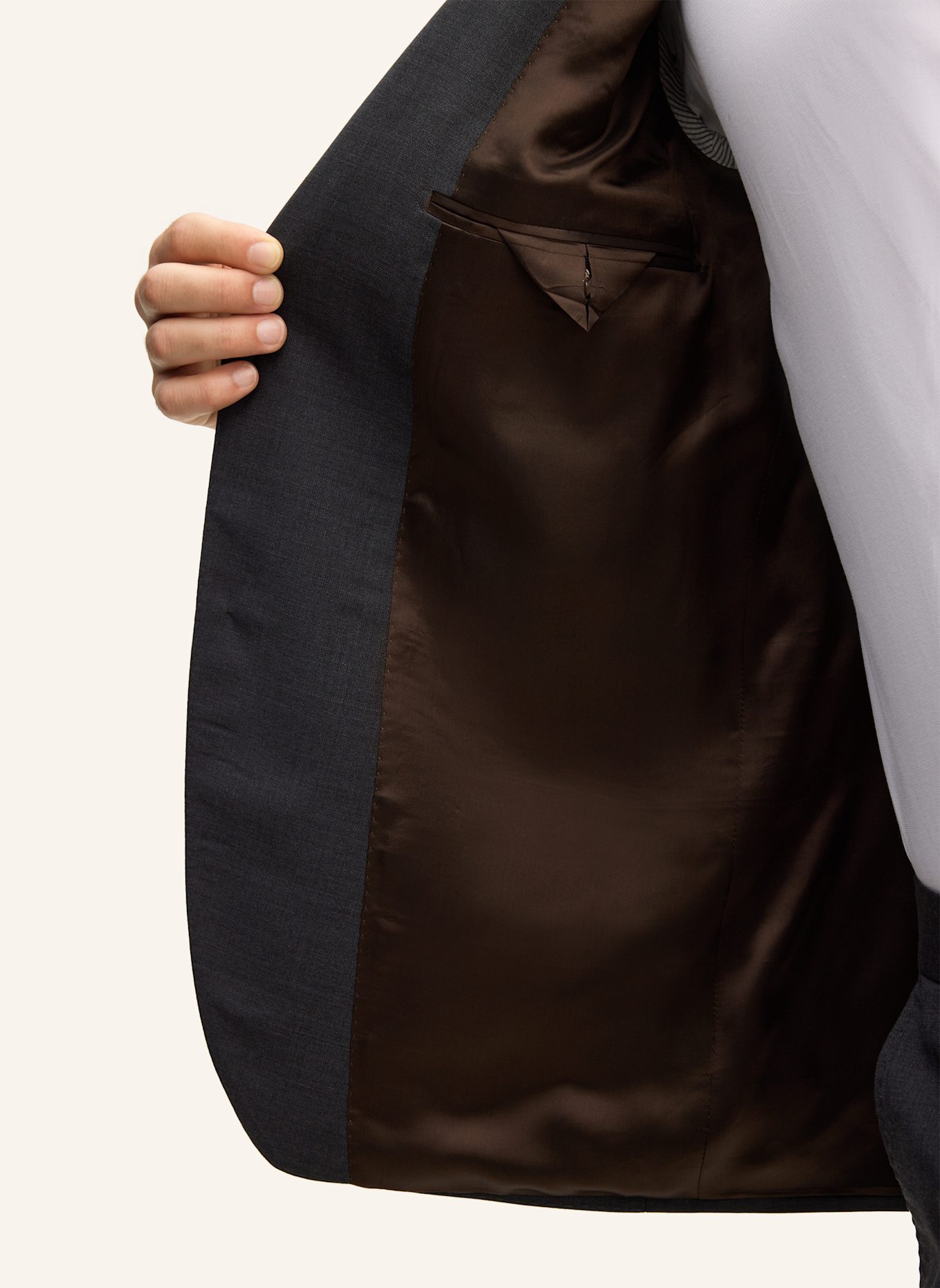 windsor. Anzug Shaped Fit: GRAU