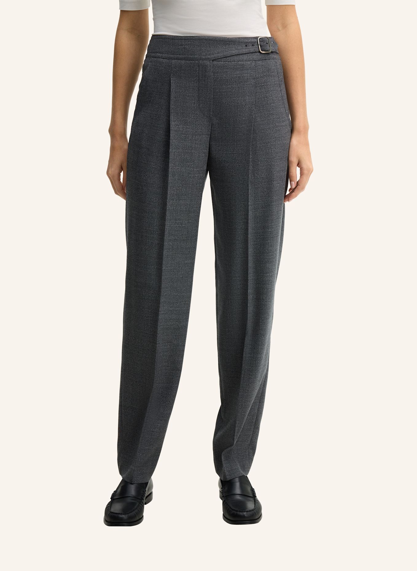 windsor. Bundfaltenhose: DUNKELGRAU