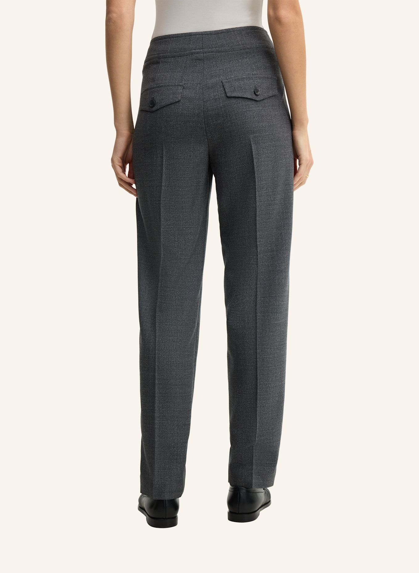 windsor. Bundfaltenhose: DUNKELGRAU