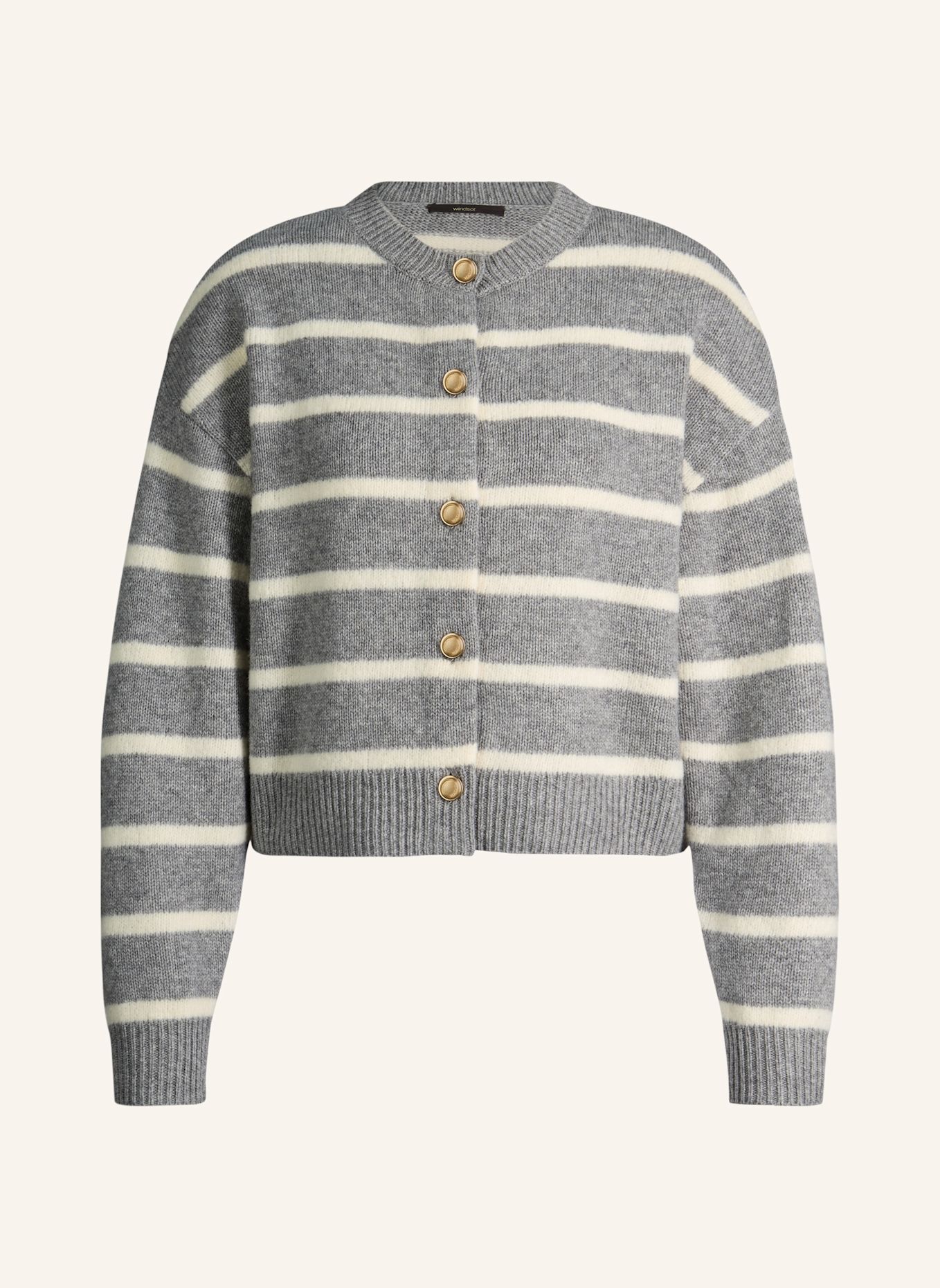 windsor. Cardigan: GRAU