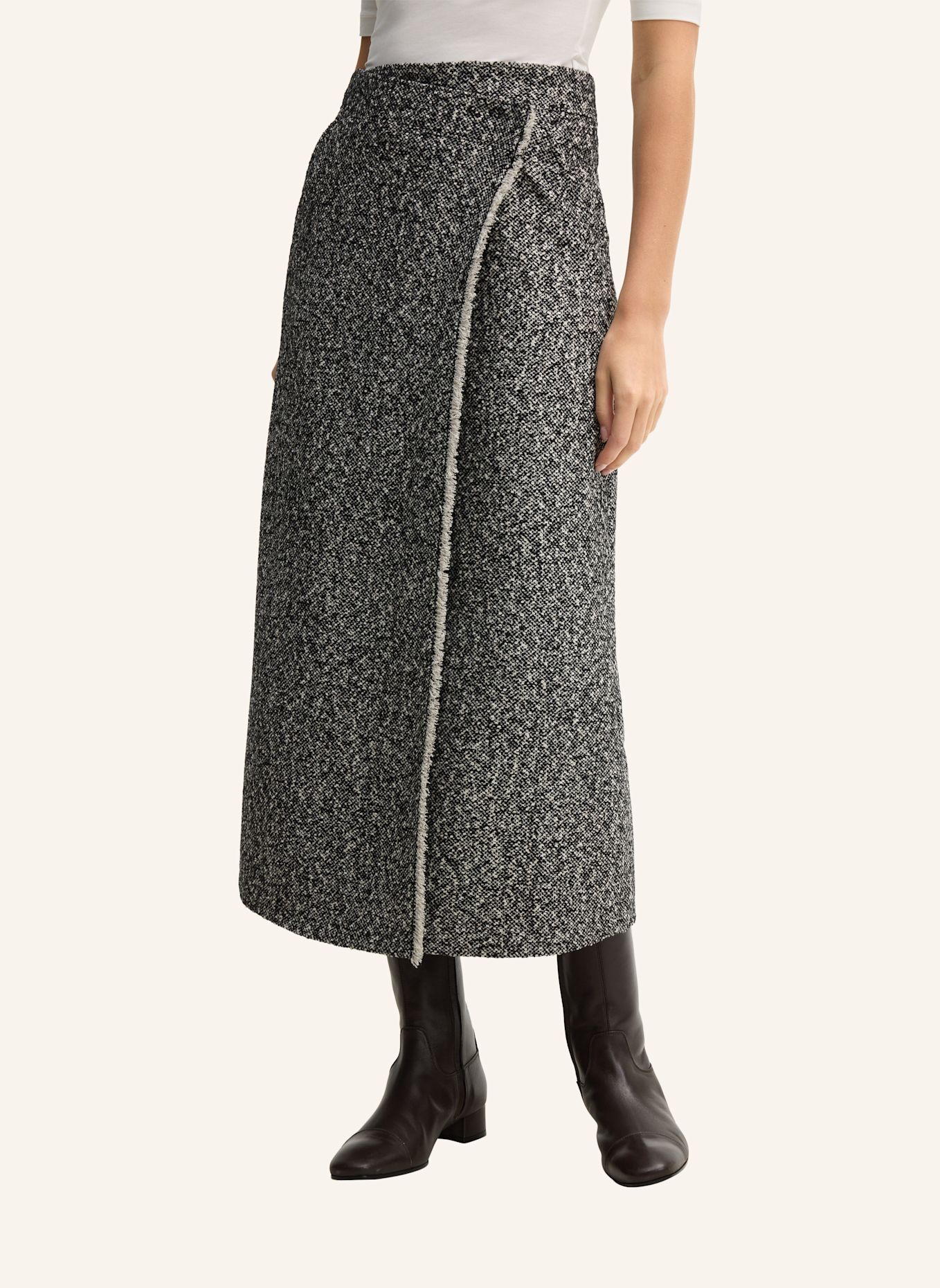 windsor. Maxi-Bleistift-Rock: SCHWARZ