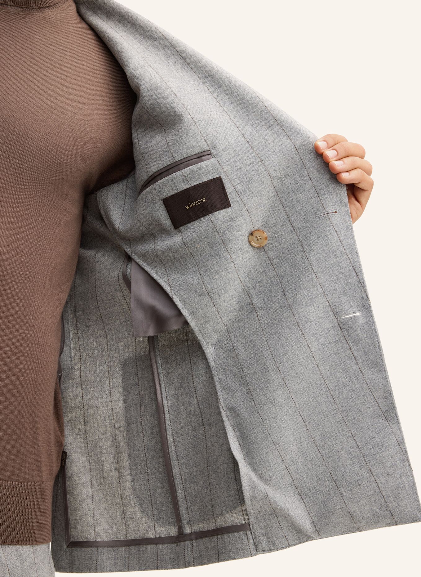windsor. Sakko Shaped Fit: GRAU