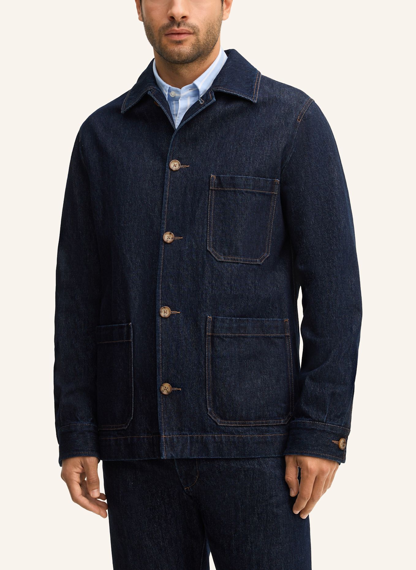 windsor. Overshirt: DUNKELBLAU