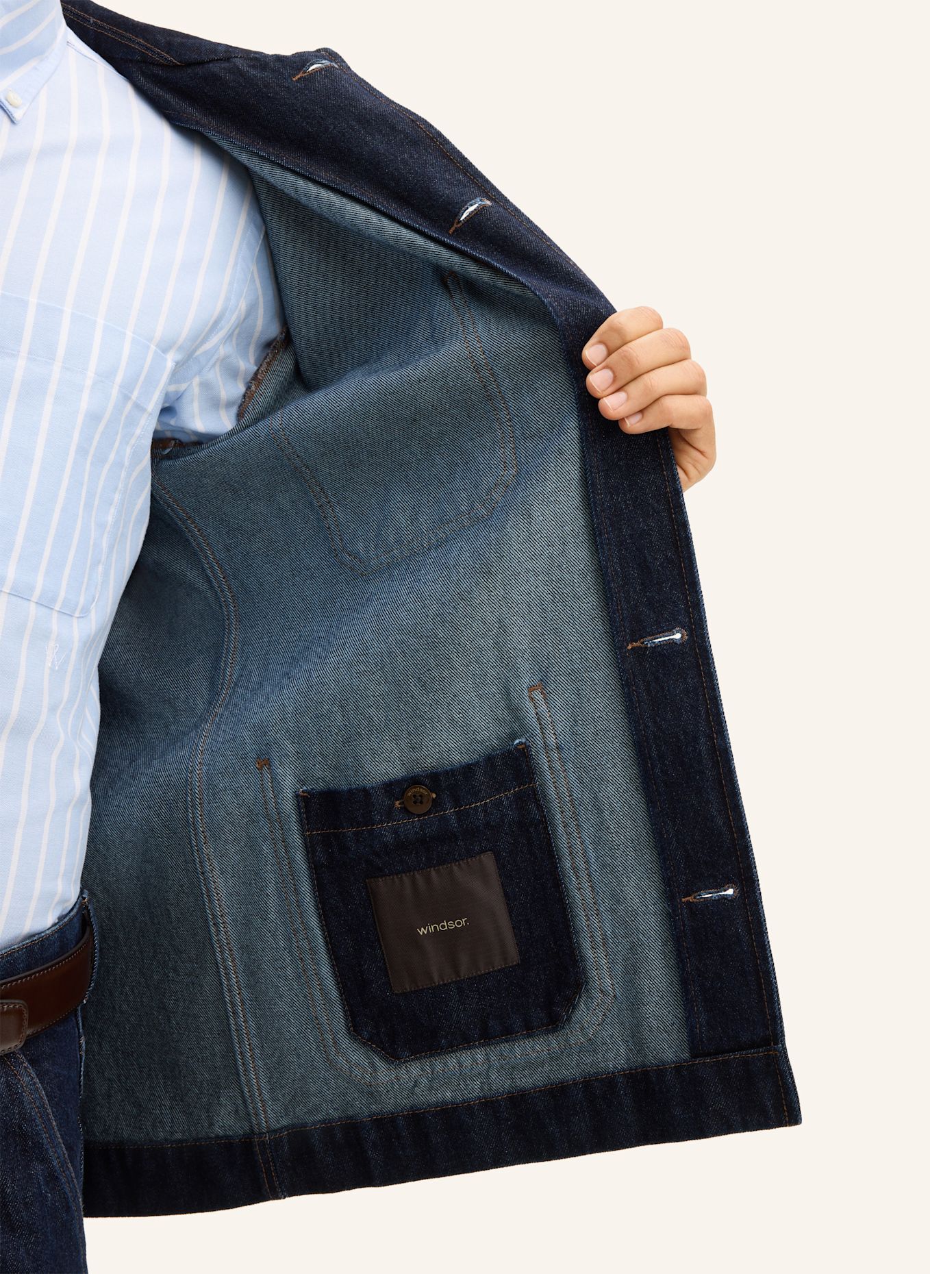 windsor. Overshirt: DUNKELBLAU