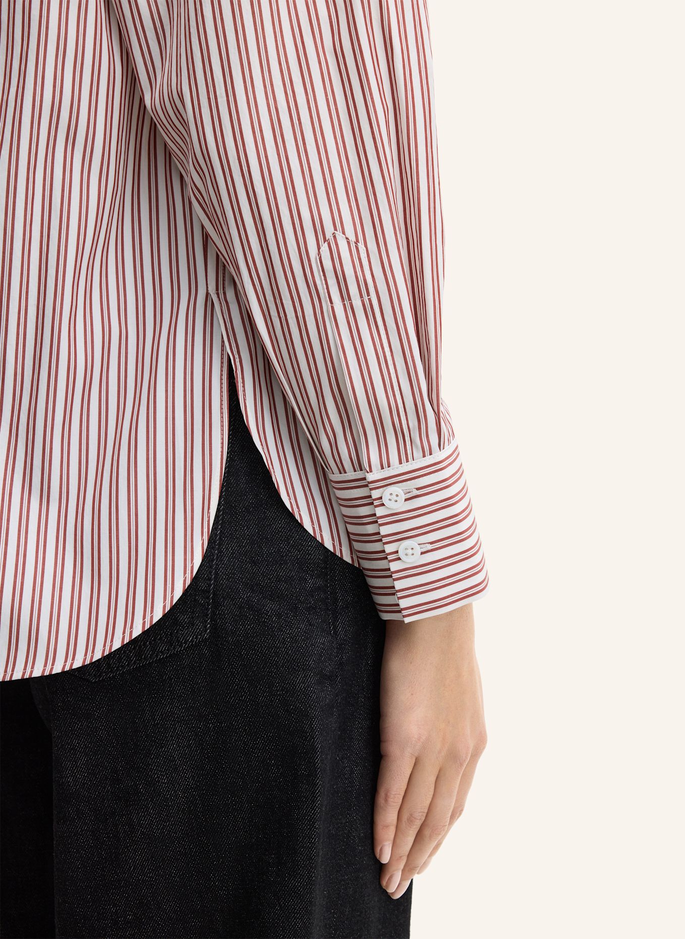 windsor. Popeline-Hemdbluse: ROT