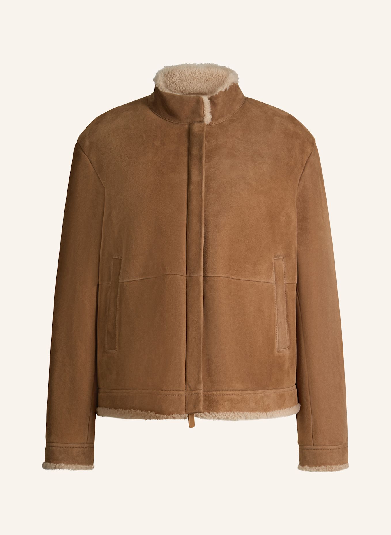 windsor. Lederjacke: BRAUN