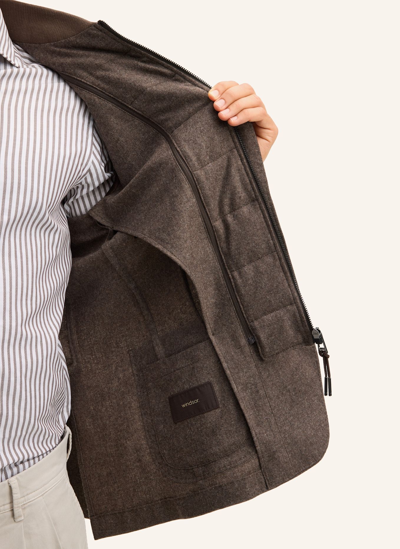 windsor. Sakko Shaped Fit: BRAUN
