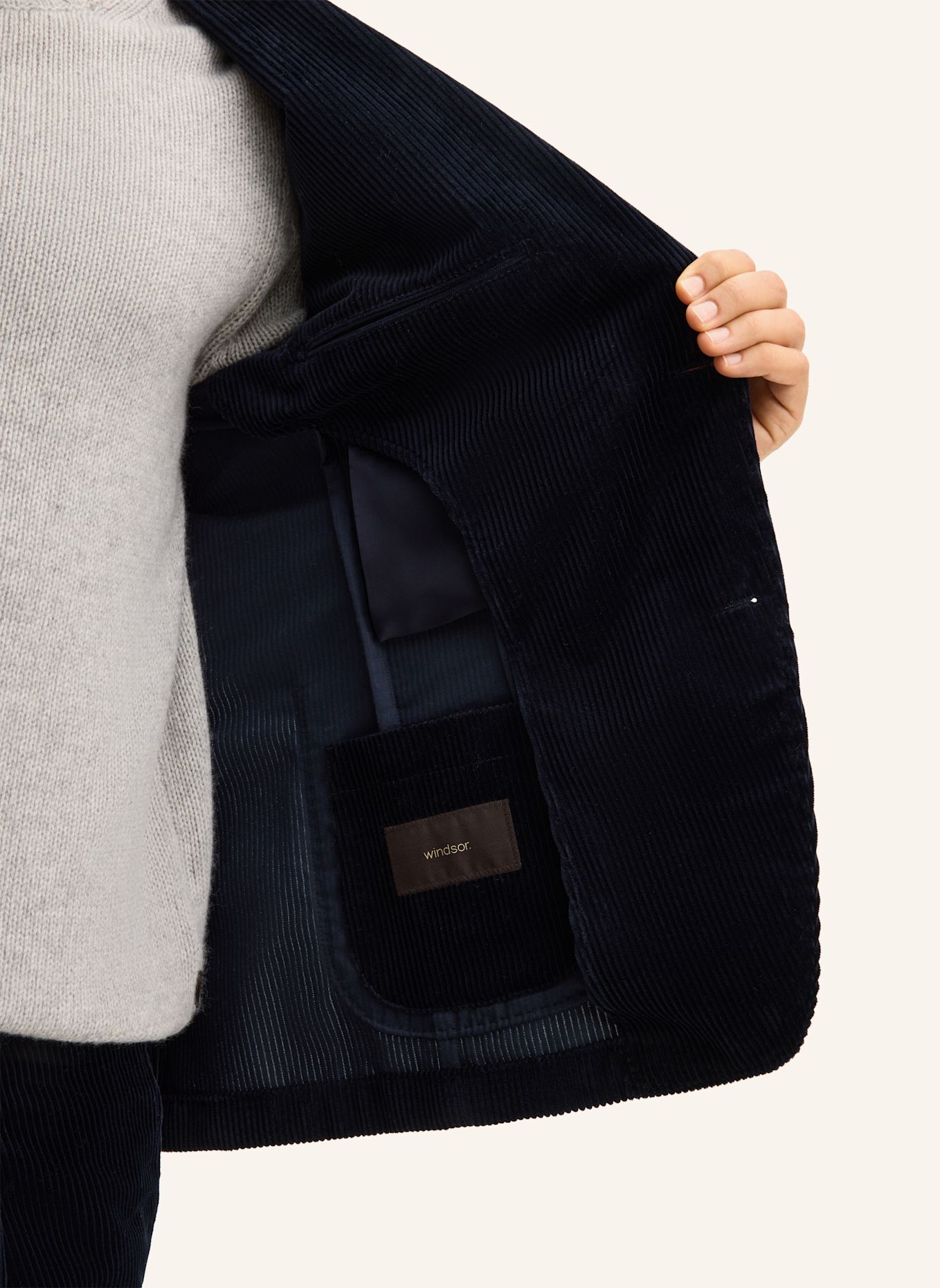 windsor. Sakko Regular Fit: DUNKELBLAU