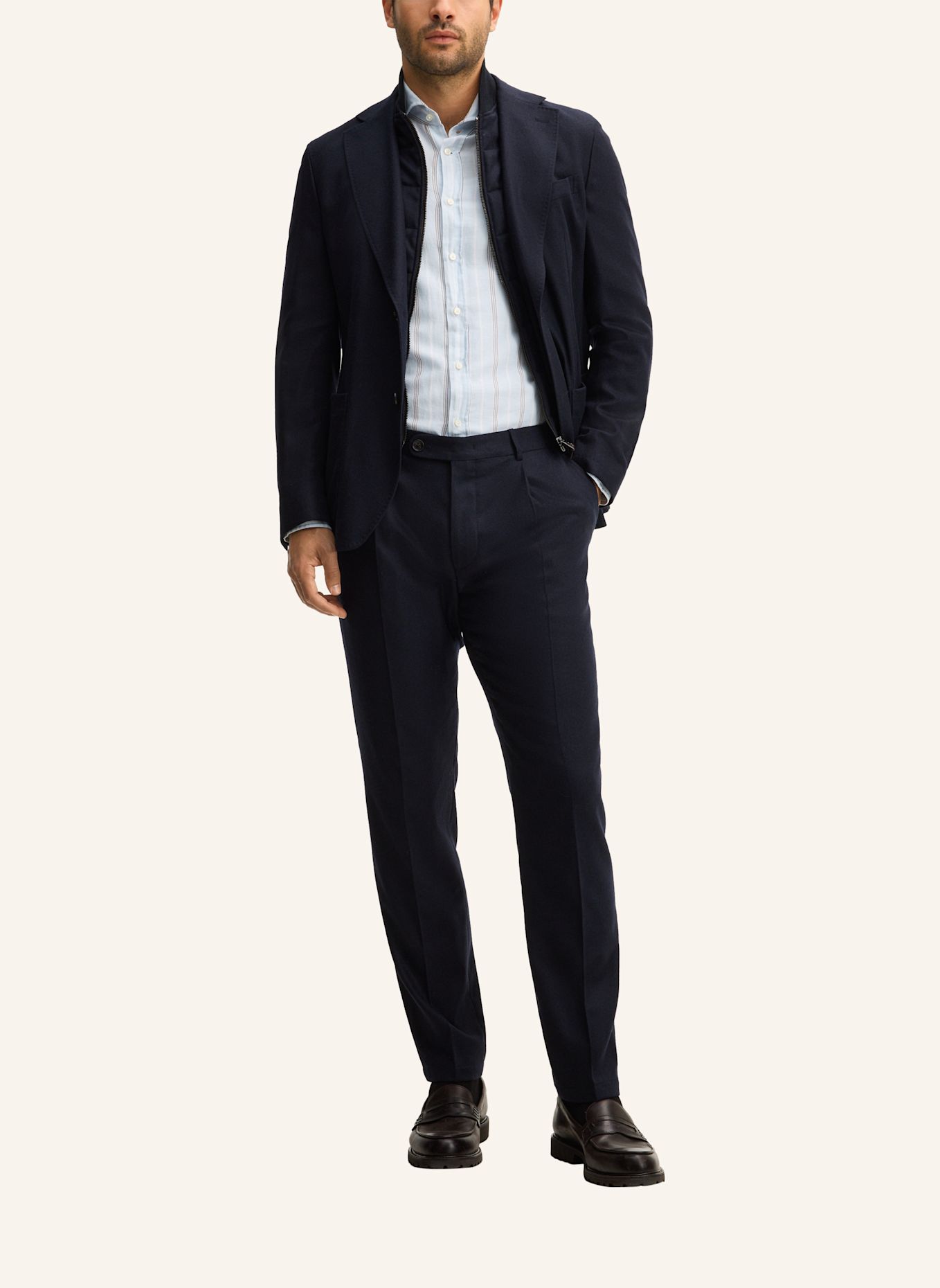 windsor. Anzughose Shaped Fit: DUNKELBLAU