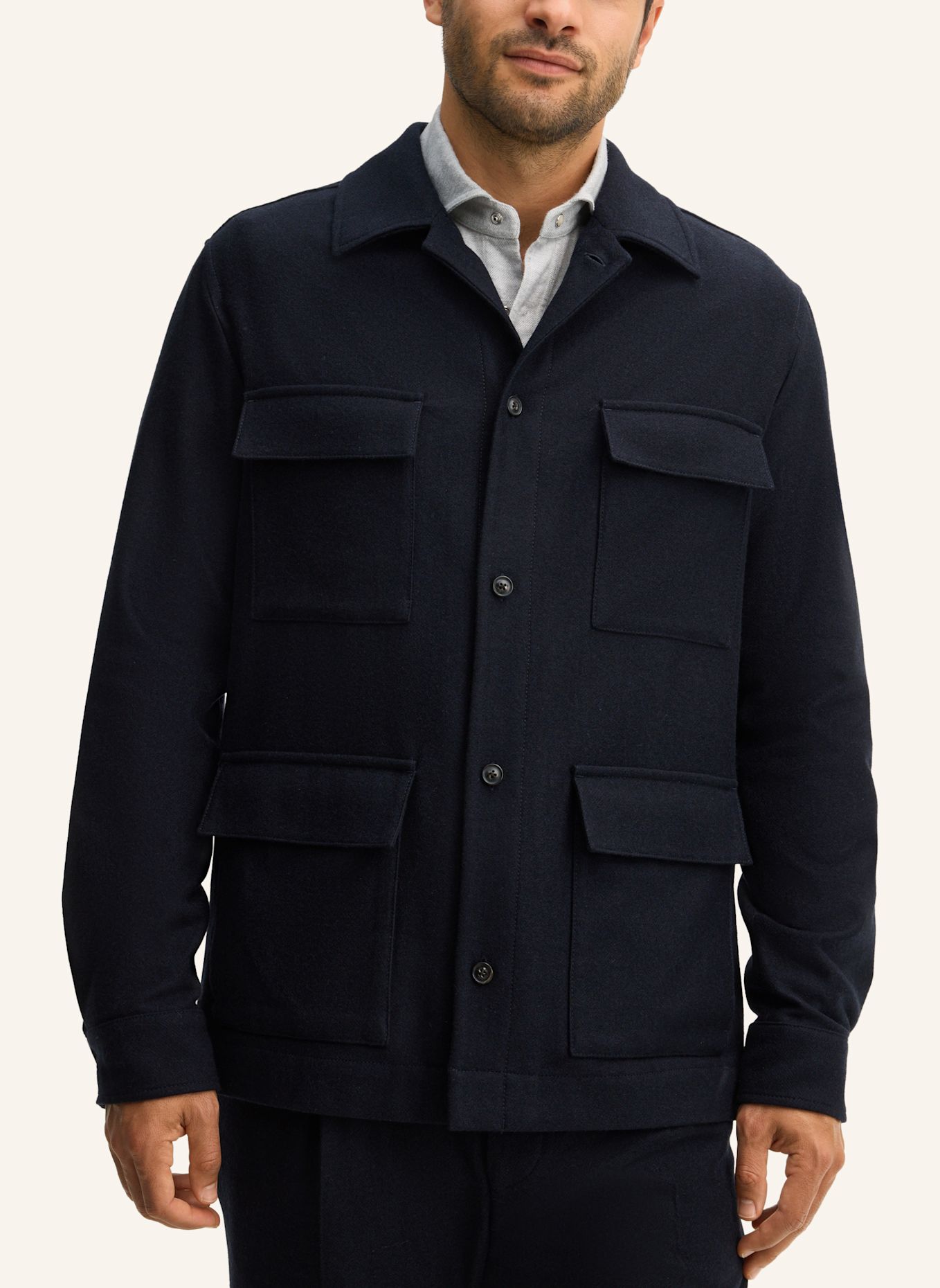 windsor. Overshirt: DUNKELBLAU