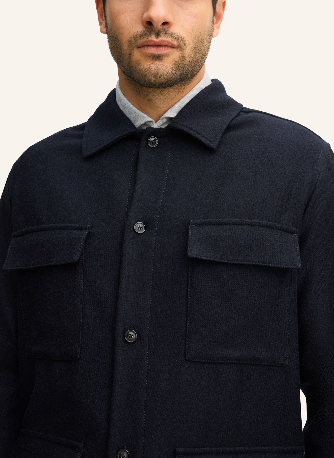 windsor. Overshirt: DUNKELBLAU