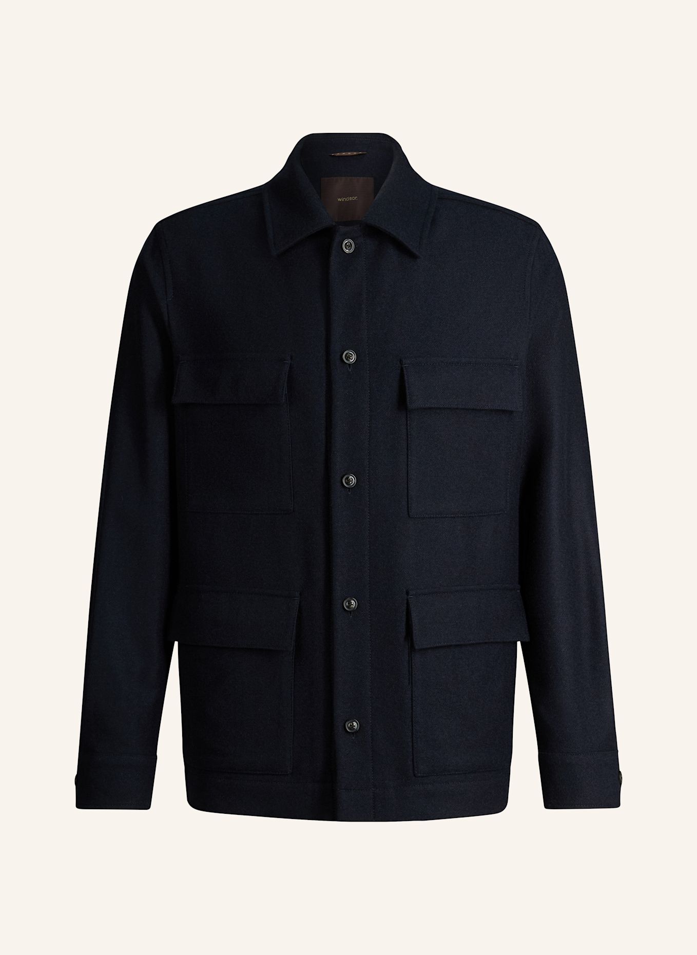 windsor. Overshirt: DUNKELBLAU