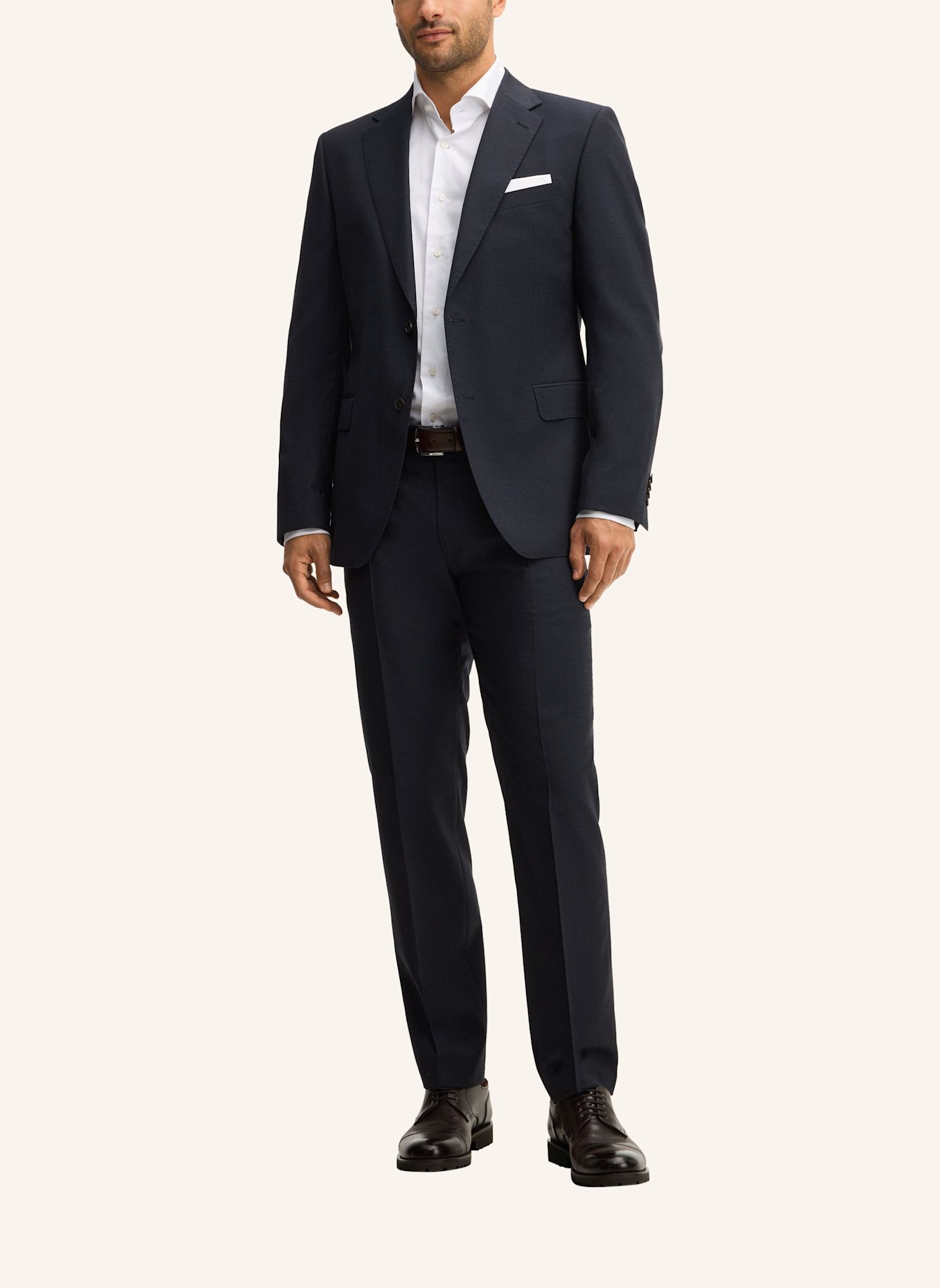windsor. Anzug Shaped Fit: DUNKELBLAU