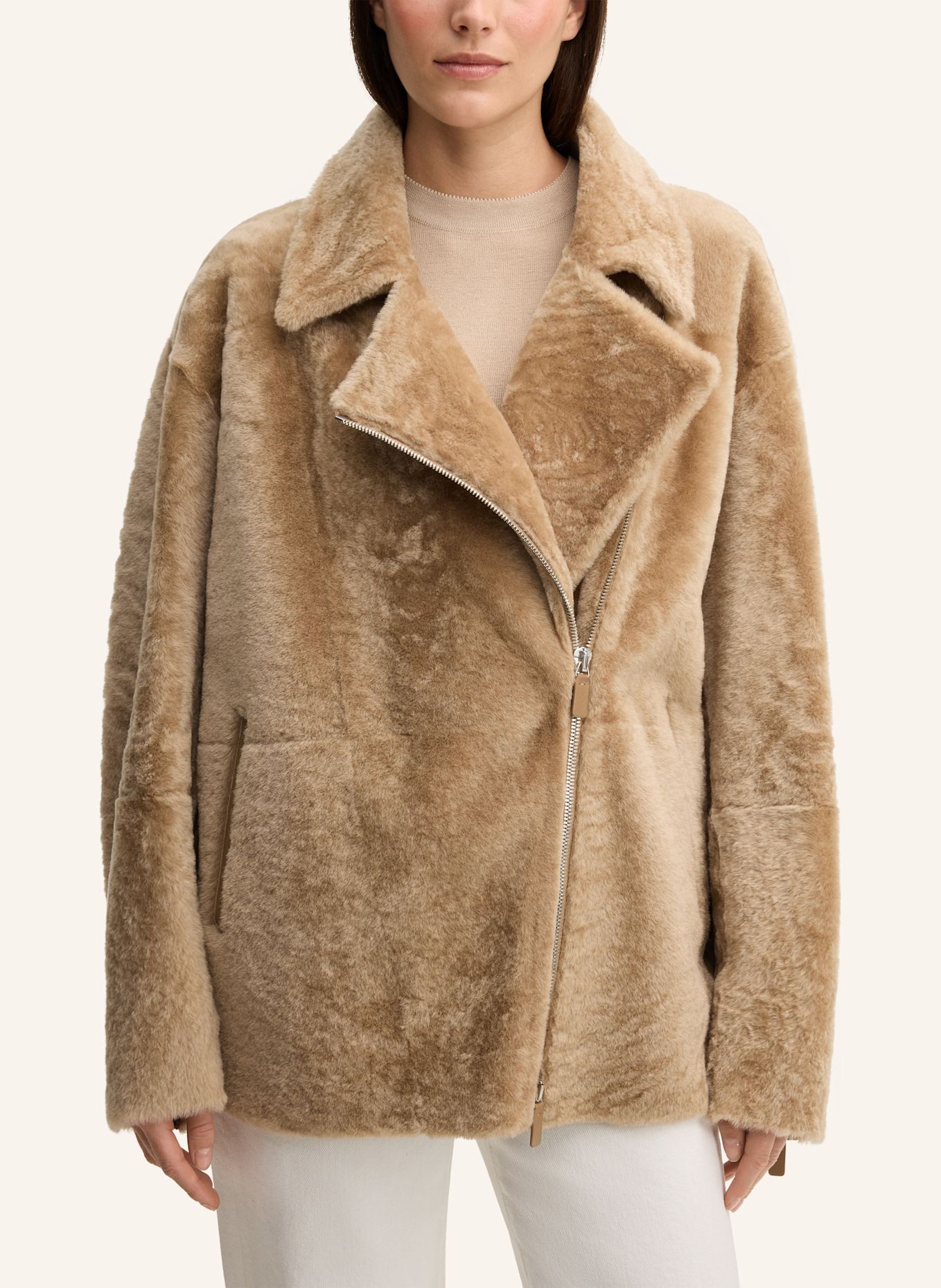 windsor. Lederjacke: BEIGE