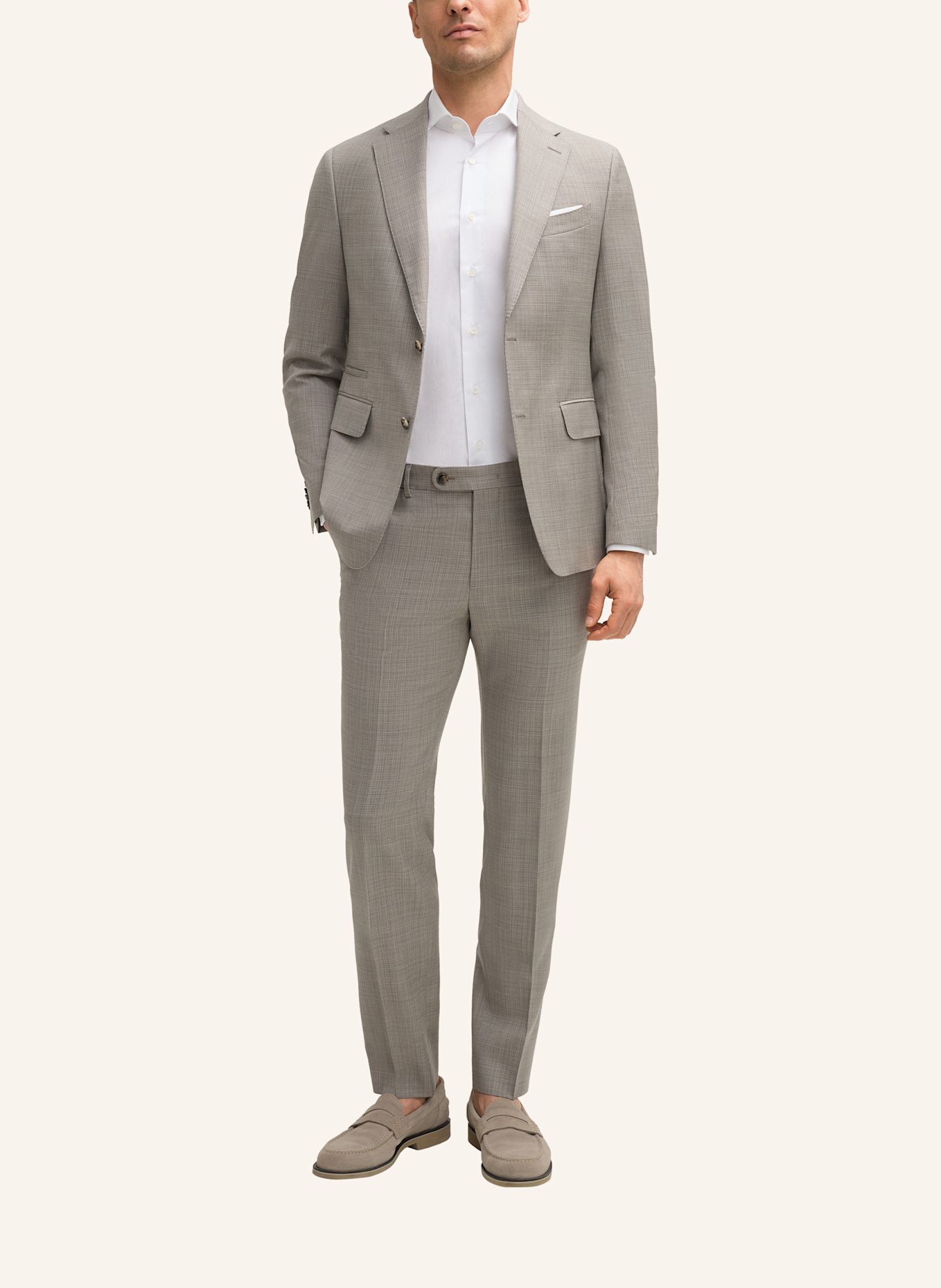 windsor. Anzug Shaped Fit: BEIGE