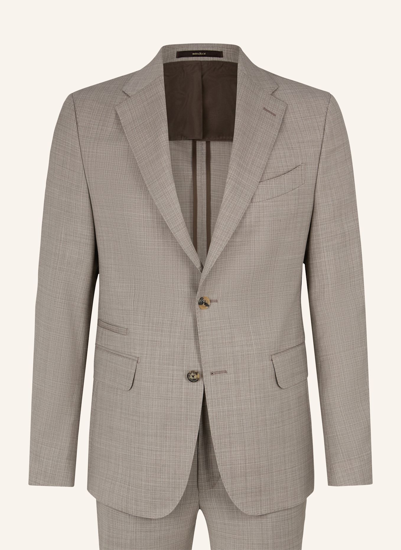 windsor. Anzug Shaped Fit: BEIGE