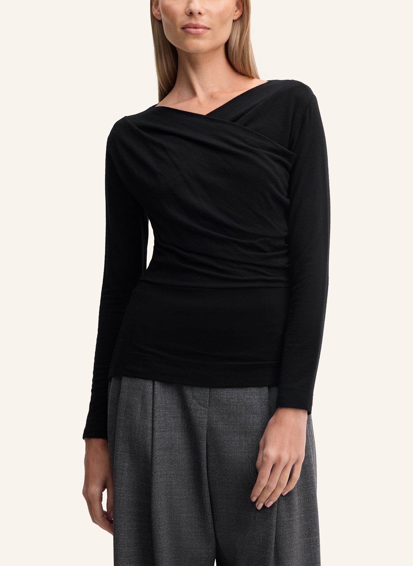 windsor. Langarm-Shirt: SCHWARZ