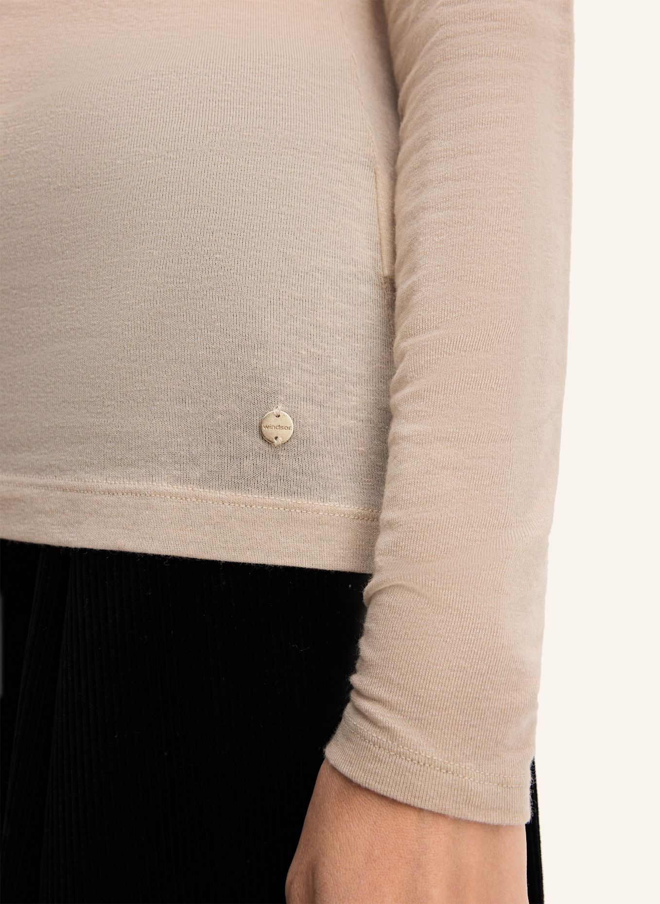 windsor. Rollkragenshirt: BEIGE