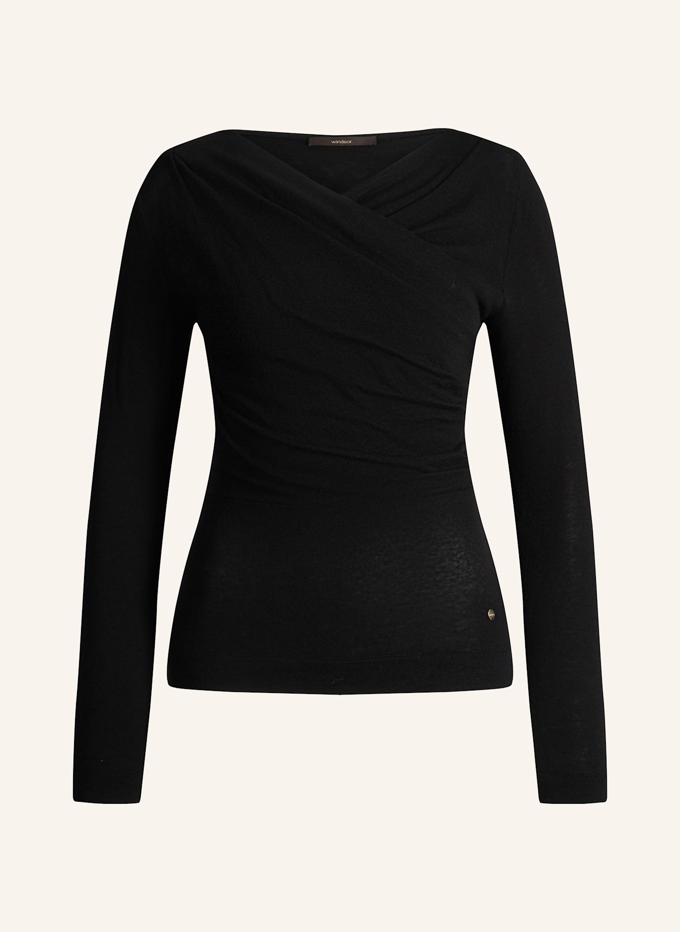 windsor. Langarm-Shirt: SCHWARZ
