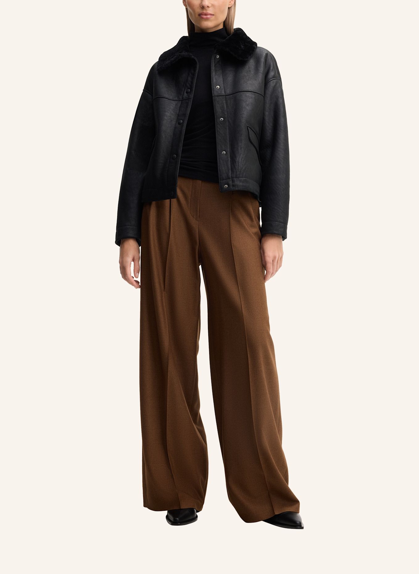 windsor. Lederjacke: SCHWARZ